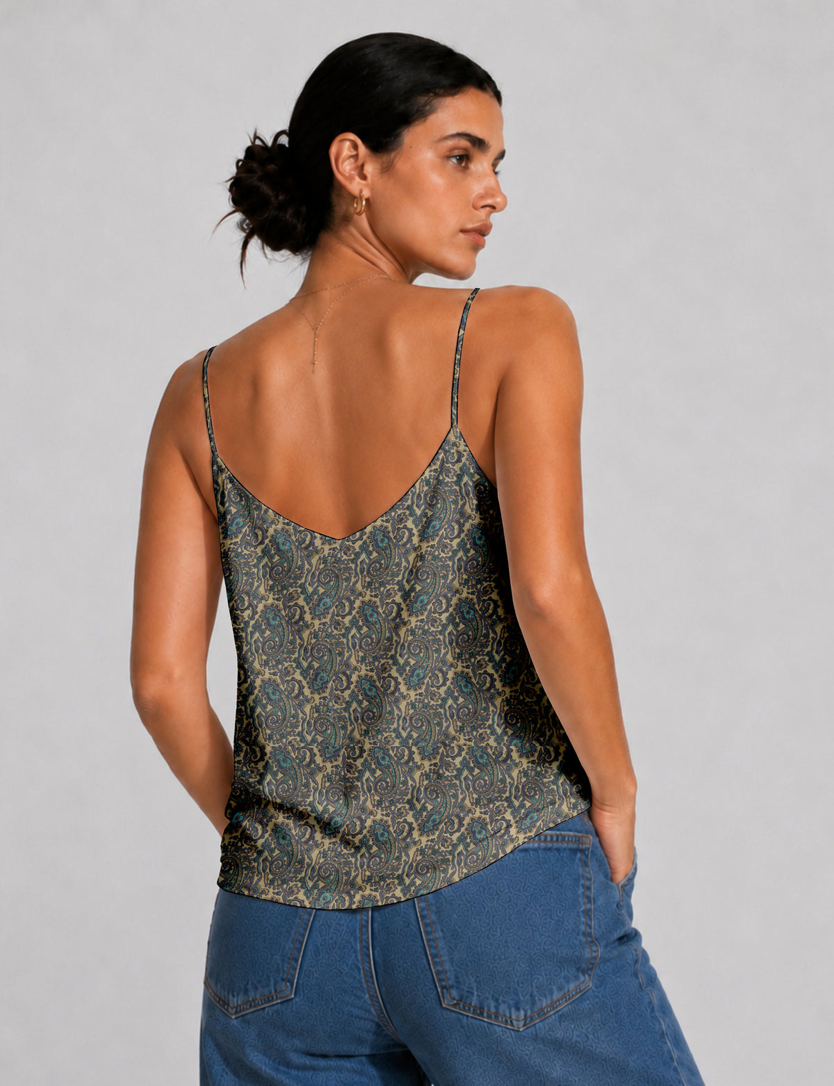 Slip top - Beige Paisley
