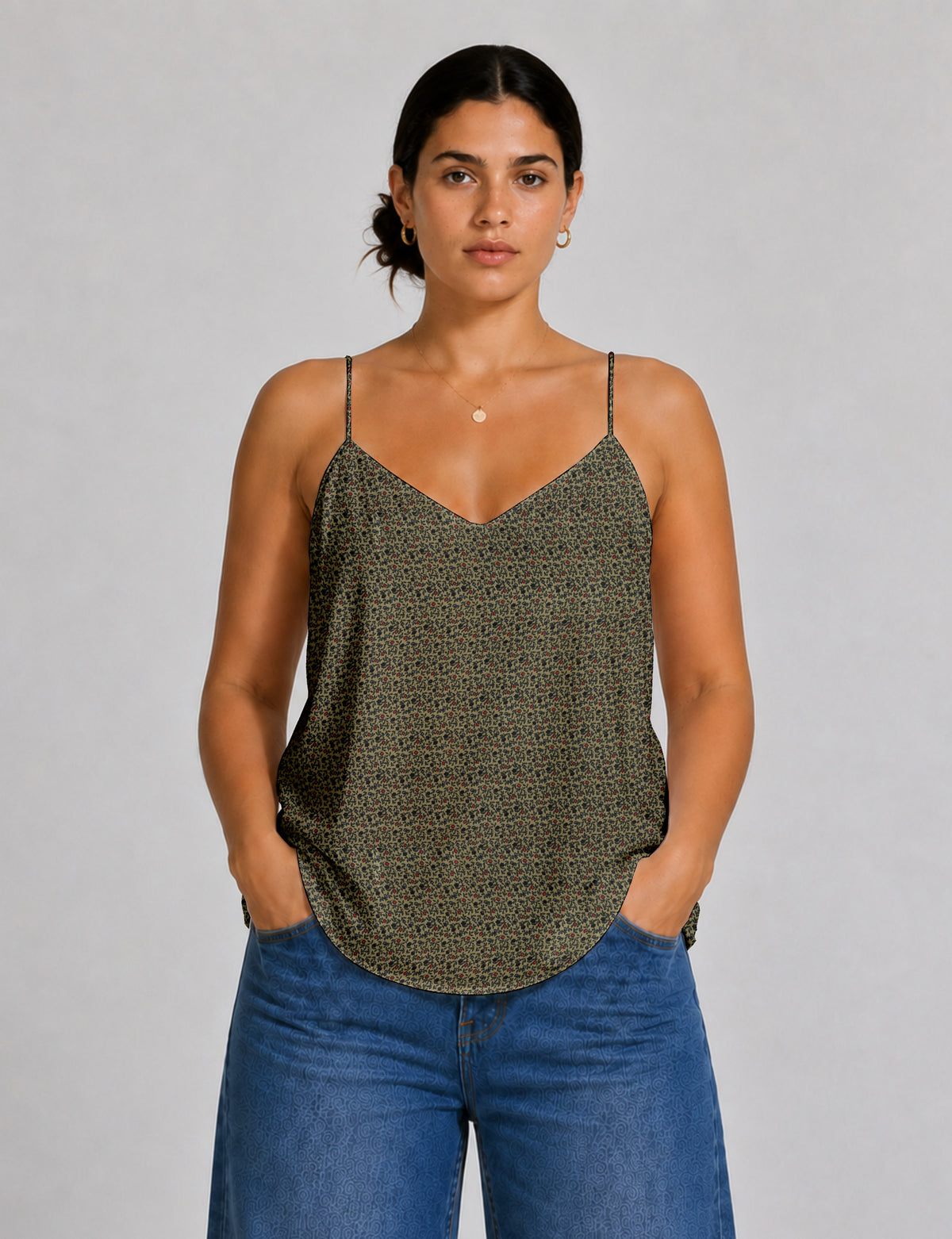 Slip top - Beige Tropical