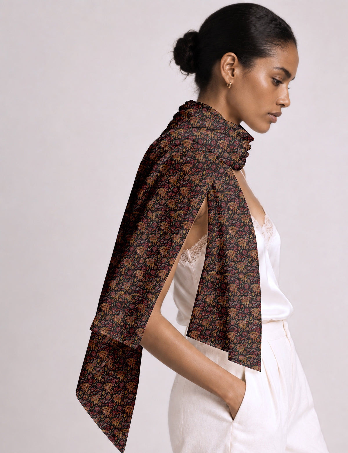 Wrap yourself in style with our printed rectangular stole, designed for neck, shoulders, or waist. Ethically crafted and embracing sustainability, this versatile accessory is a perfect addition to your wardrobe. Experience the beauty of eco-friendly fashion with our conscious clothing collection.