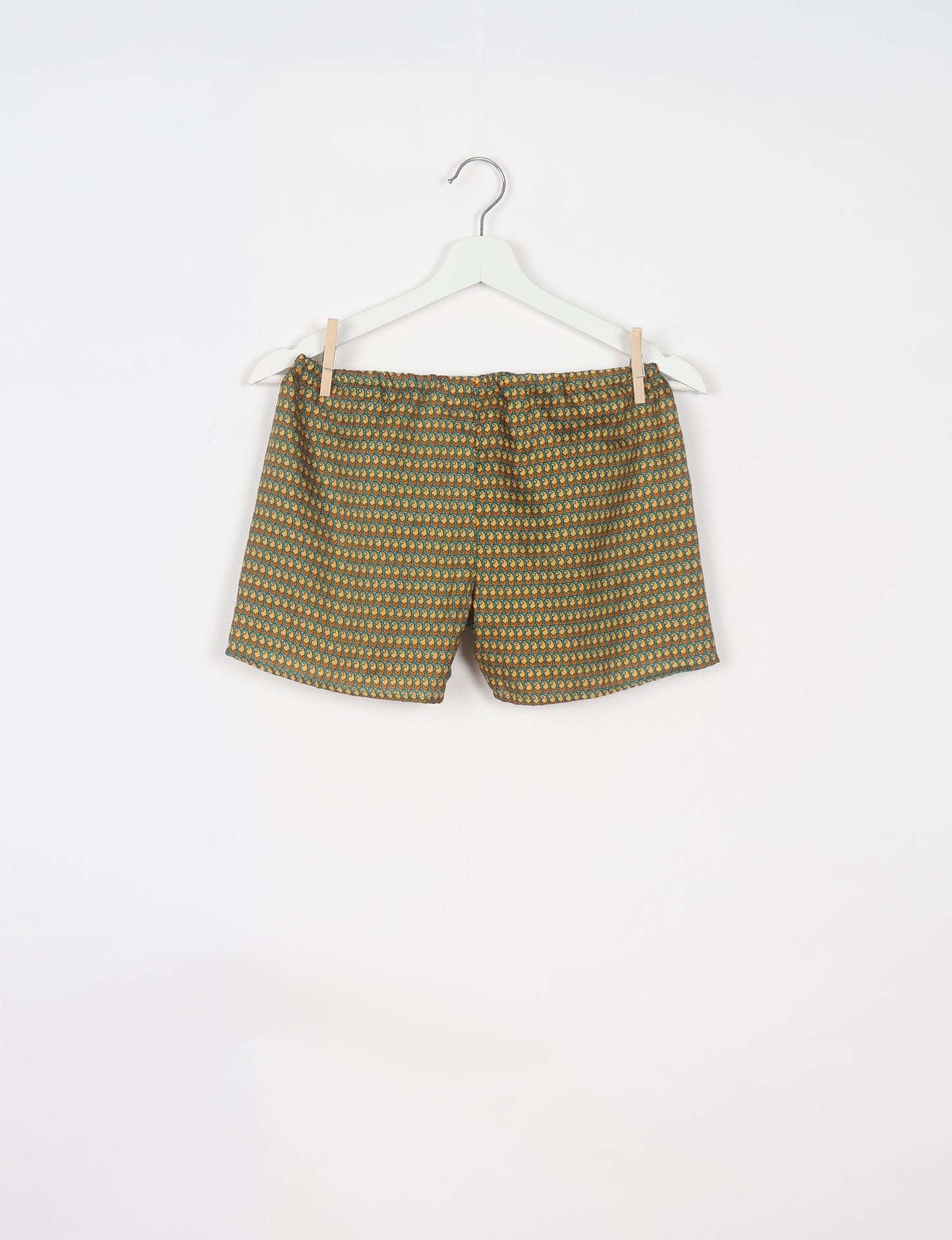Elevate your wardrobe with our eco-friendly shorts. The all-around elastic waist and drawstring tie provide comfort and style. Crafted with ethical and sustainable practices, these shorts redefine green fashion, making them a perfect addition to your conscious clothing collection.