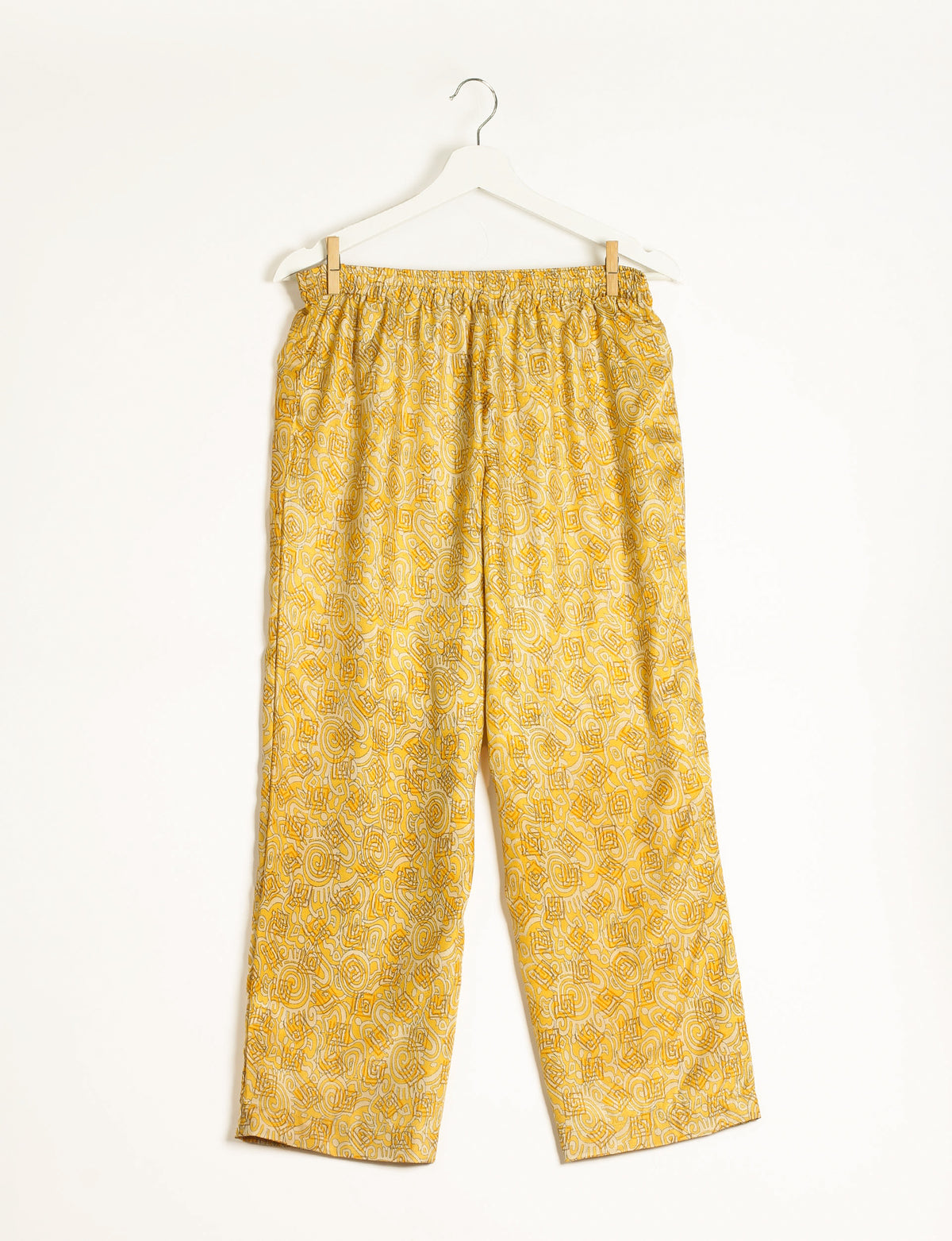 Ensemble pyjama long - Jaune ethnique indien