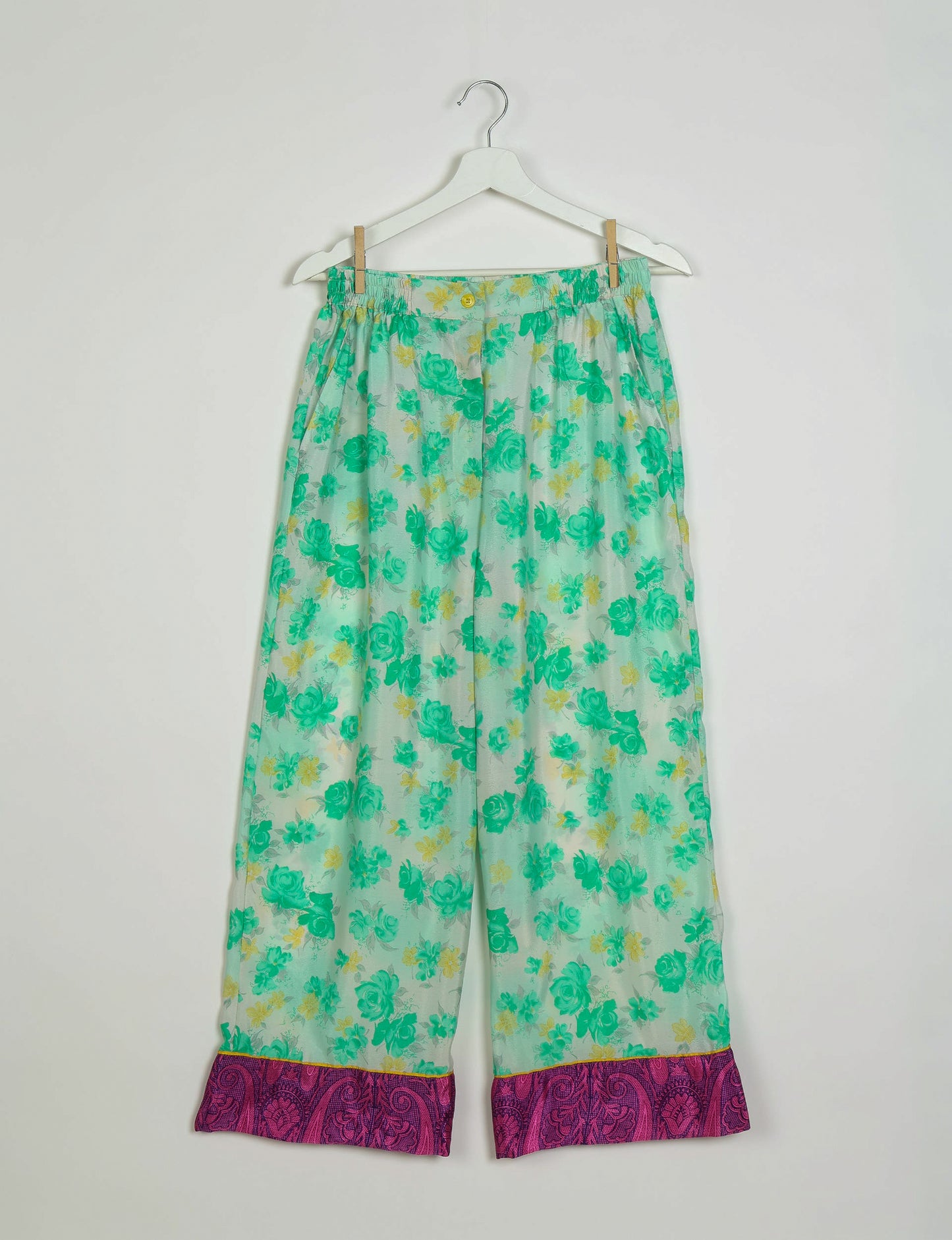 Pj Set Long With Long Sleeves - White Tropical