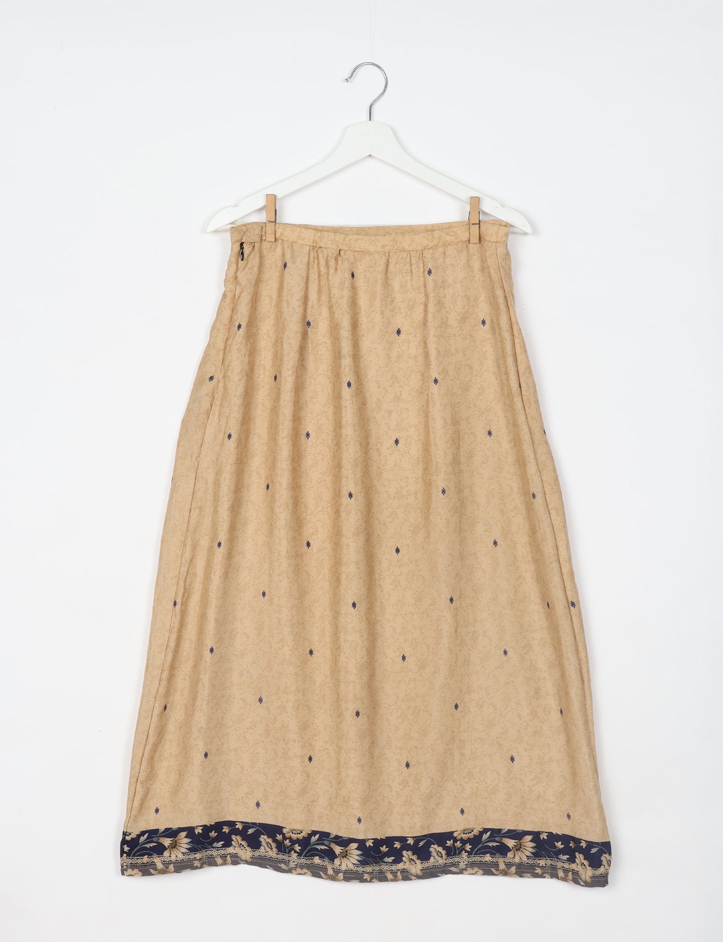 A Line Skirt - Beige Tropical