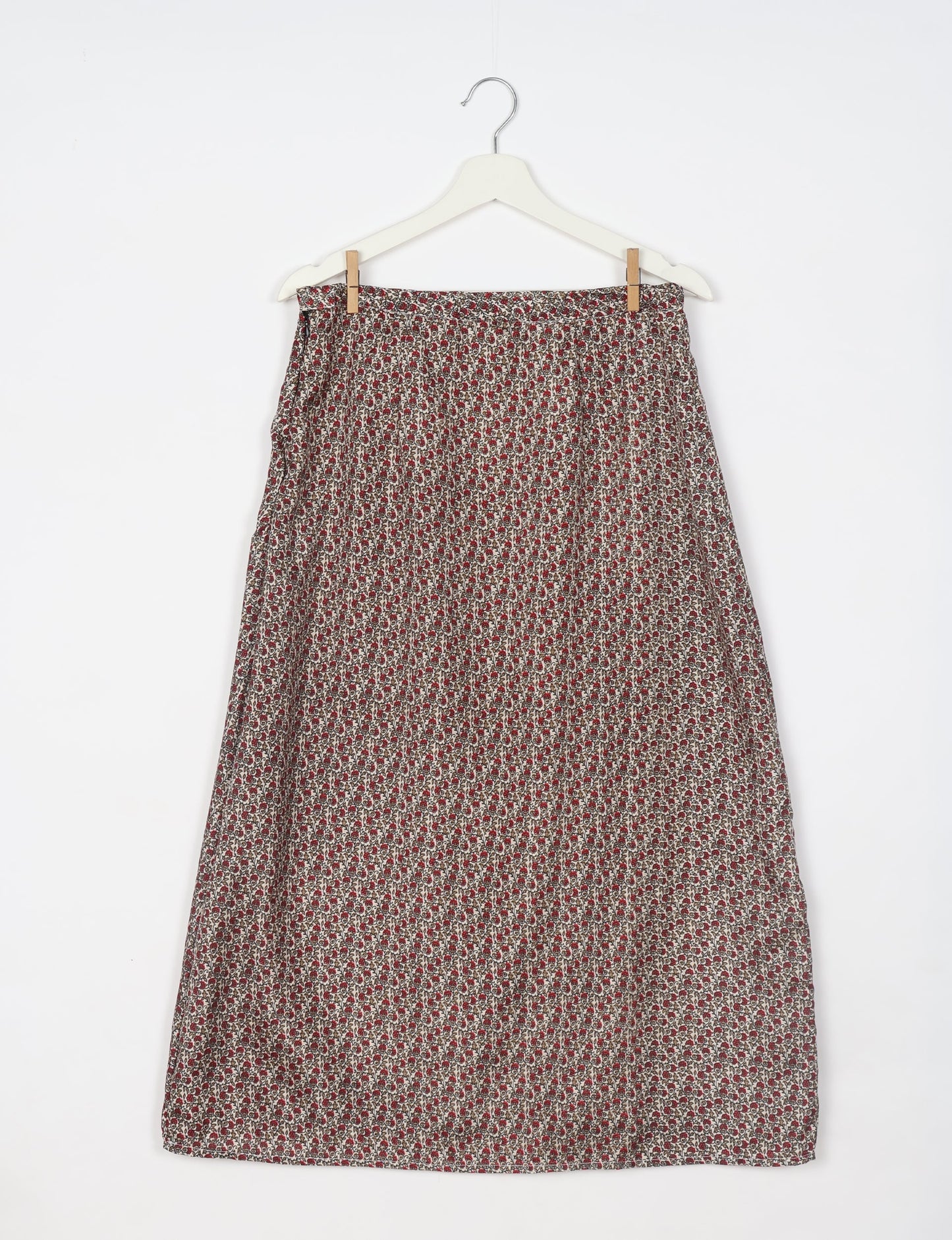A Line Skirt - Red Tropical
