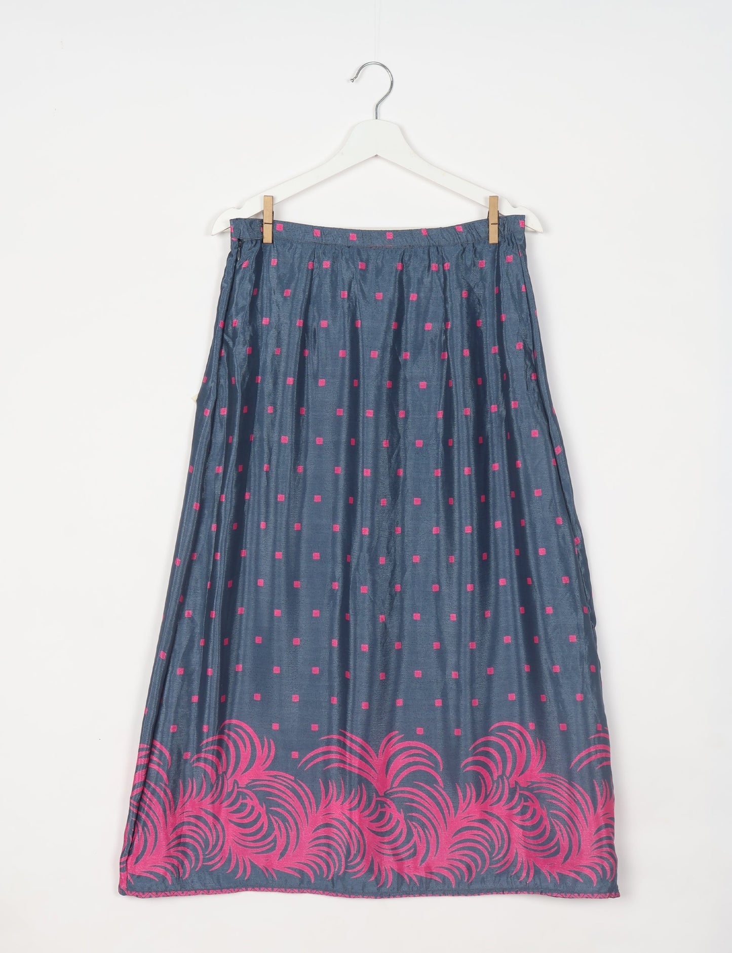 A Line Skirt - Grey Micro Design