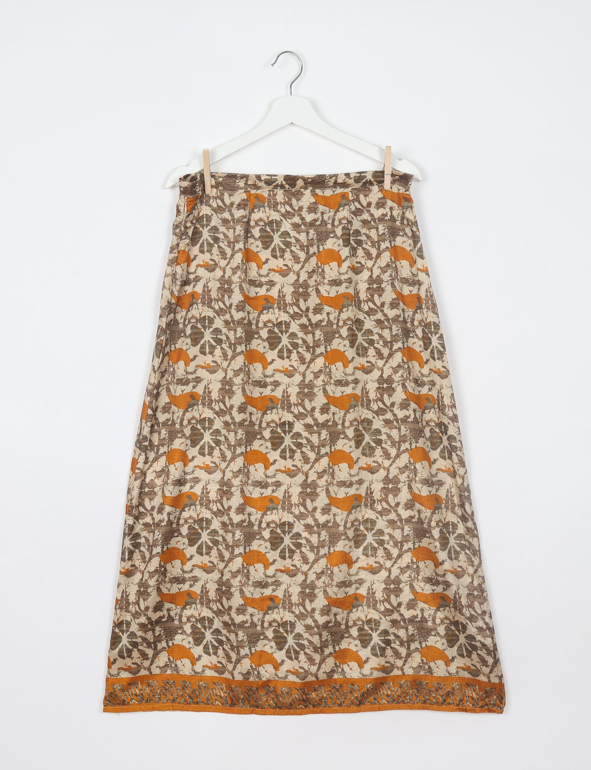 Jupe trapèze - Beige tropical