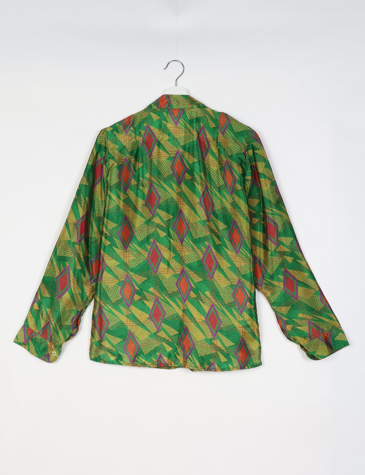 Shirt - Green Geometric