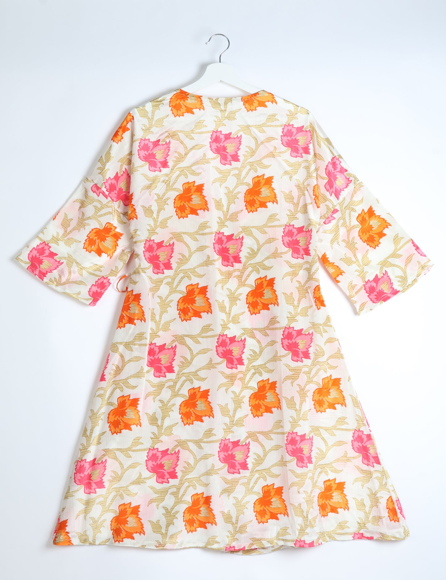 Sunset Coat - White Leaves