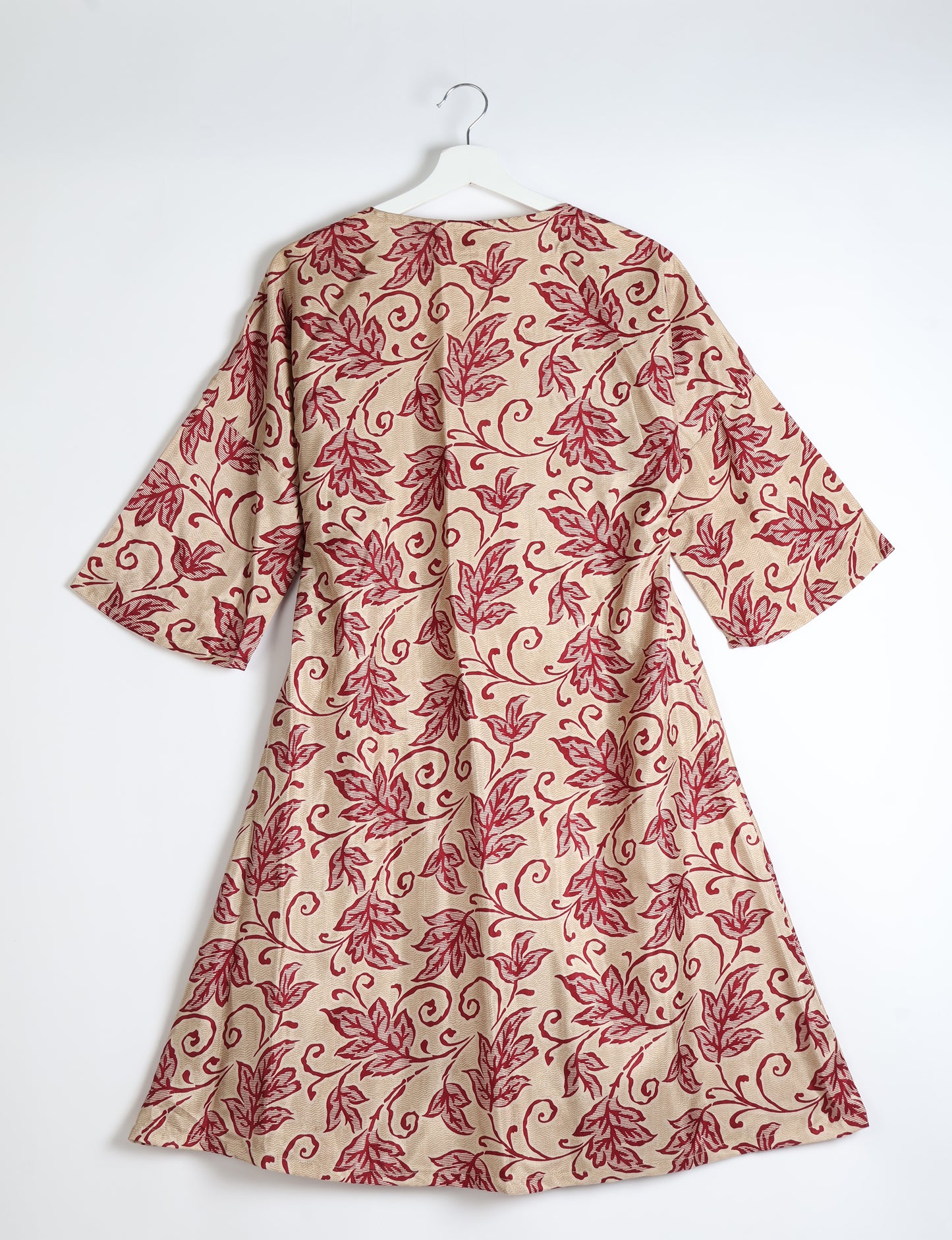 Sunset Coat - Beige Leaves