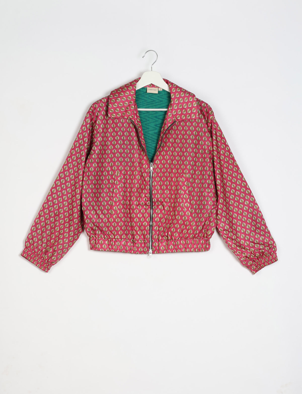 Bomberjacke - Rotes Micro-Design