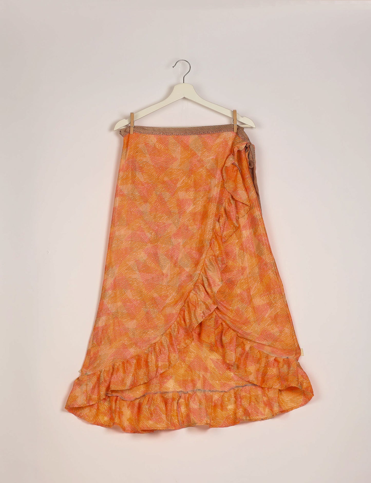 Frill Skirt Set - Orange Abstract