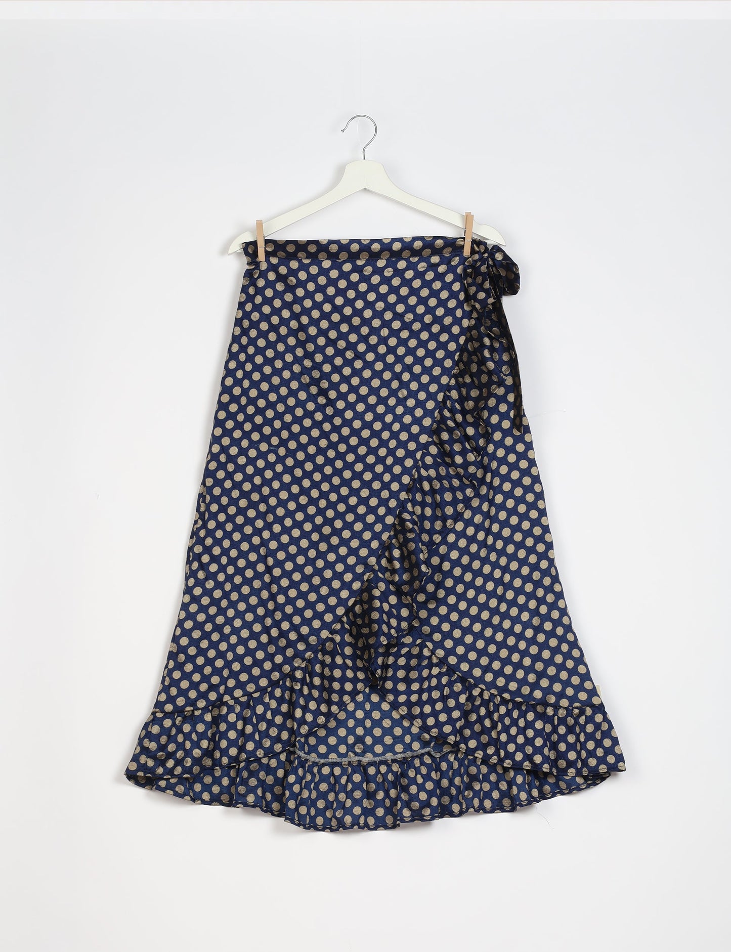 Frill Skirt Set - Blue Circle & Polka Dots