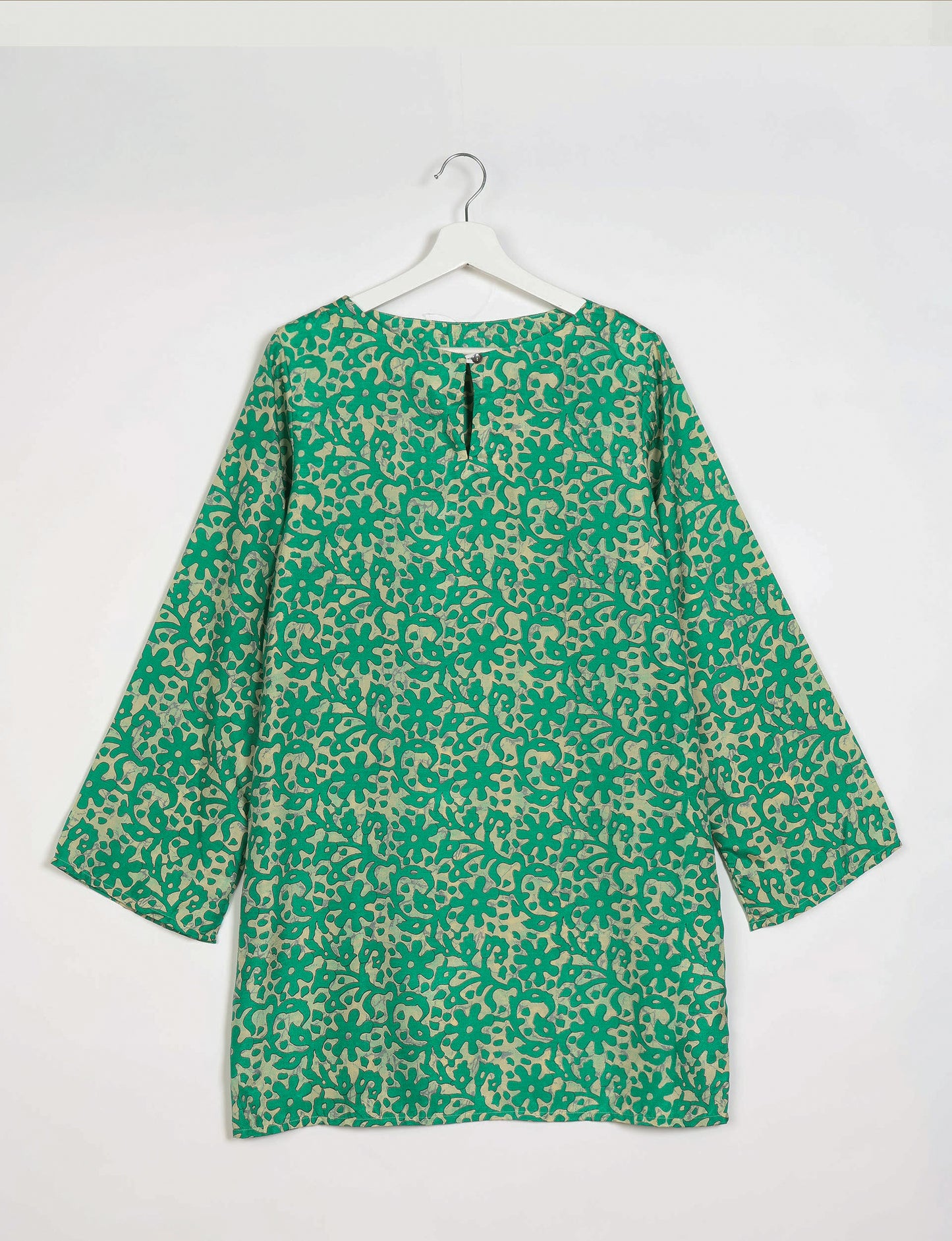 Swing Dress - Green Abstract