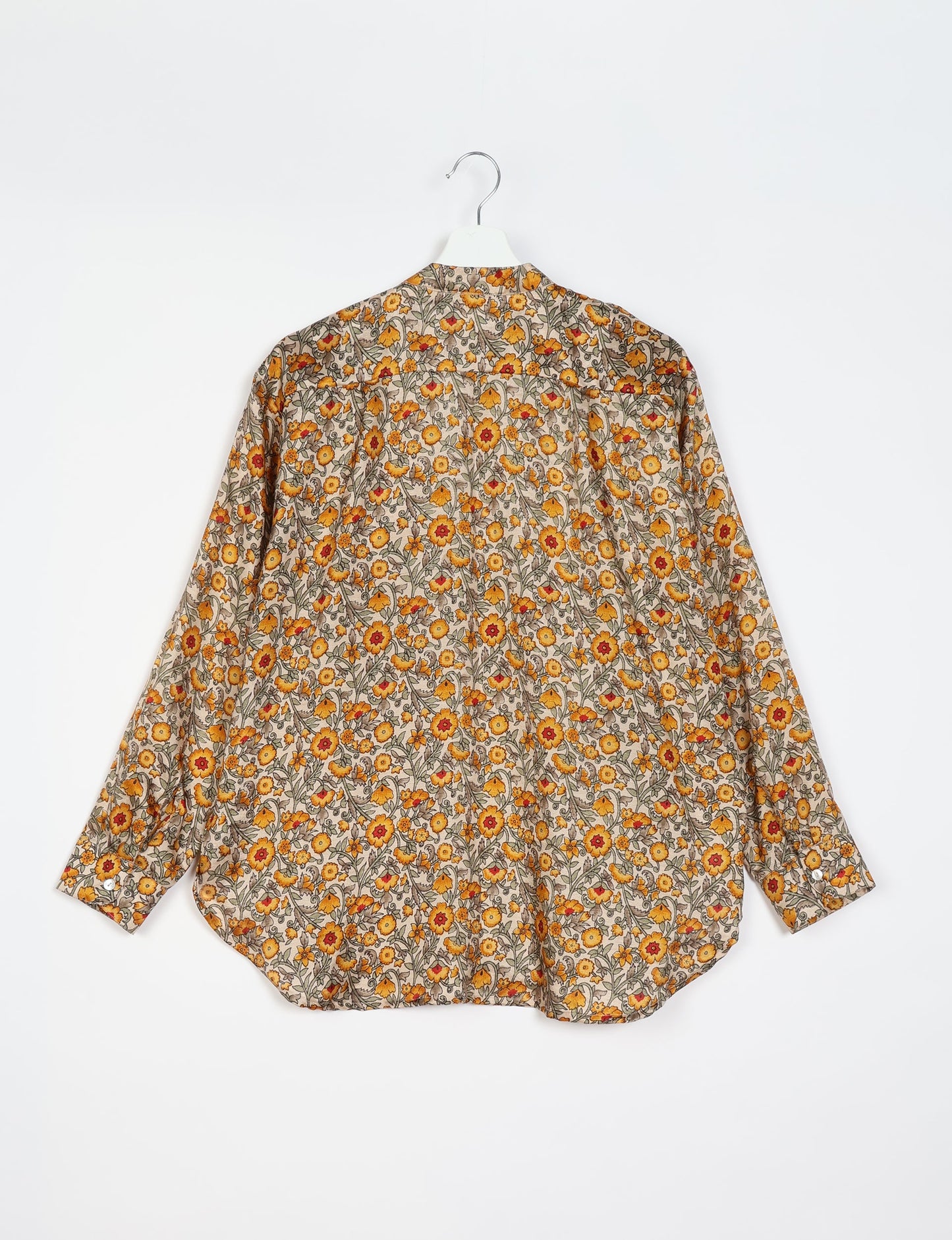 Longline Shirt - Beige Tropical