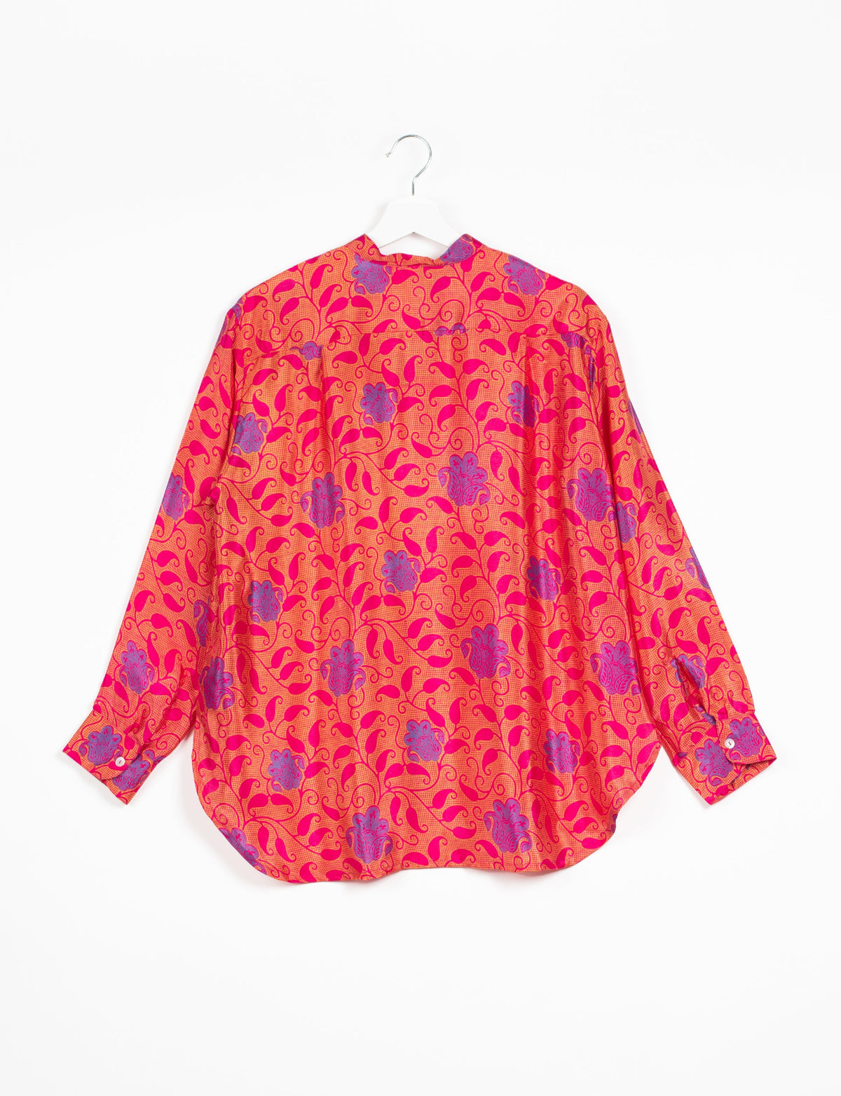 Camisa larga - Floral rosa