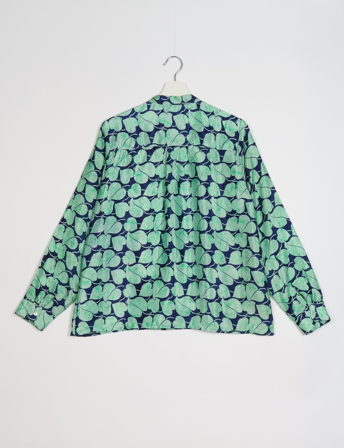 Versatile DAY BLOUSE, a sustainable wardrobe essential with a classic Johnny collar and full sleeves. Lightweight fabric for a comfortable fit, perfect for dressing up or down. Explore ethical clothing and green fashion with this eco-friendly and timeless piece, perfect for any occasion.