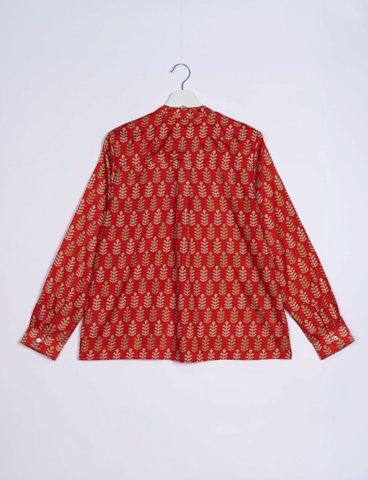Day Blouse - Red Leaves