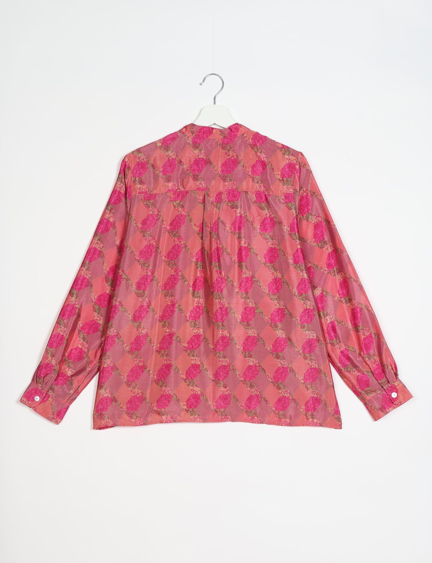 Versatile DAY BLOUSE, a sustainable wardrobe essential with a classic Johnny collar and full sleeves. Lightweight fabric for a comfortable fit, perfect for dressing up or down. Explore ethical clothing and green fashion with this eco-friendly and timeless piece, perfect for any occasion.