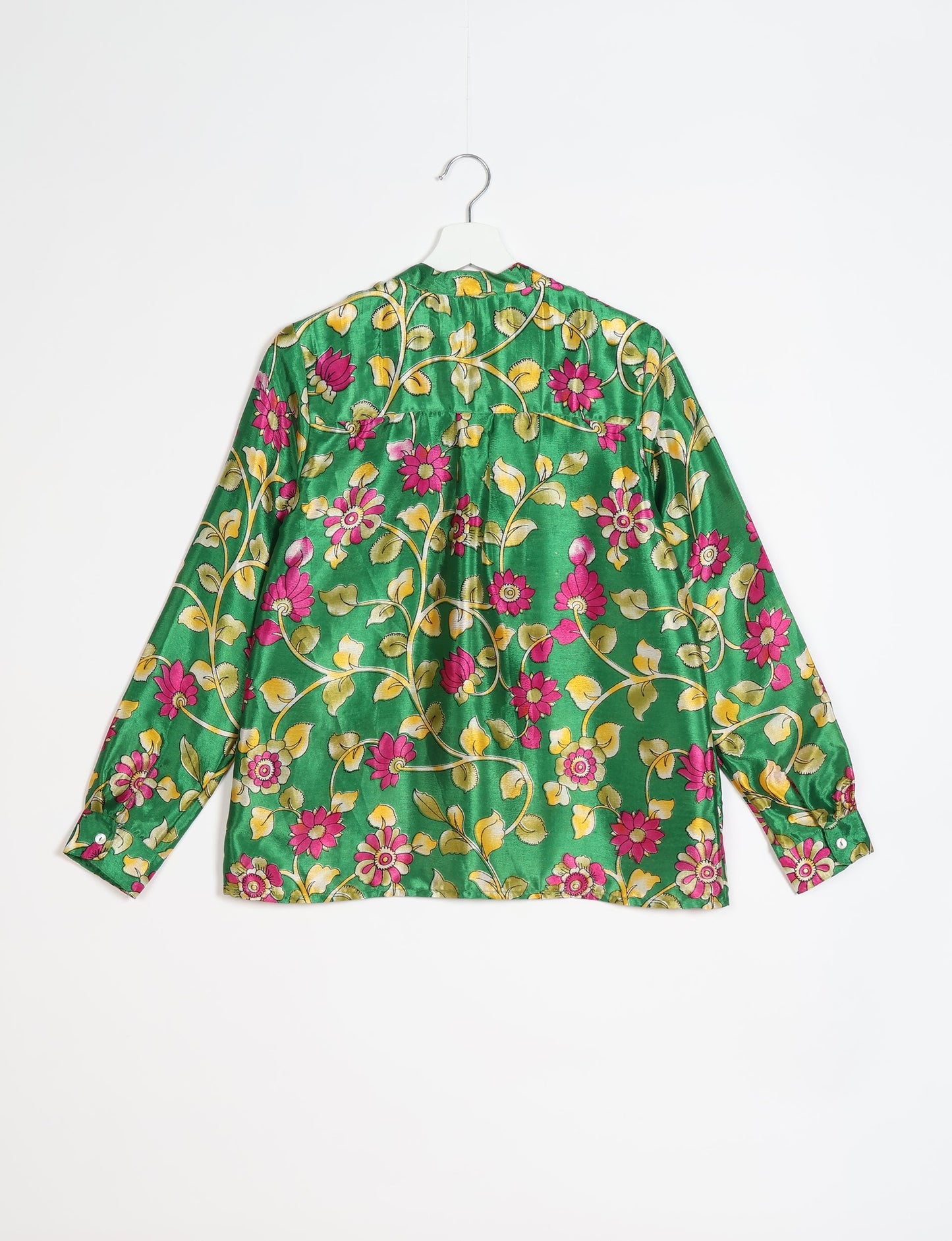 Versatile DAY BLOUSE, a sustainable wardrobe essential with a classic Johnny collar and full sleeves. Lightweight fabric for a comfortable fit, perfect for dressing up or down. Explore ethical clothing and green fashion with this eco-friendly and timeless piece, perfect for any occasion.