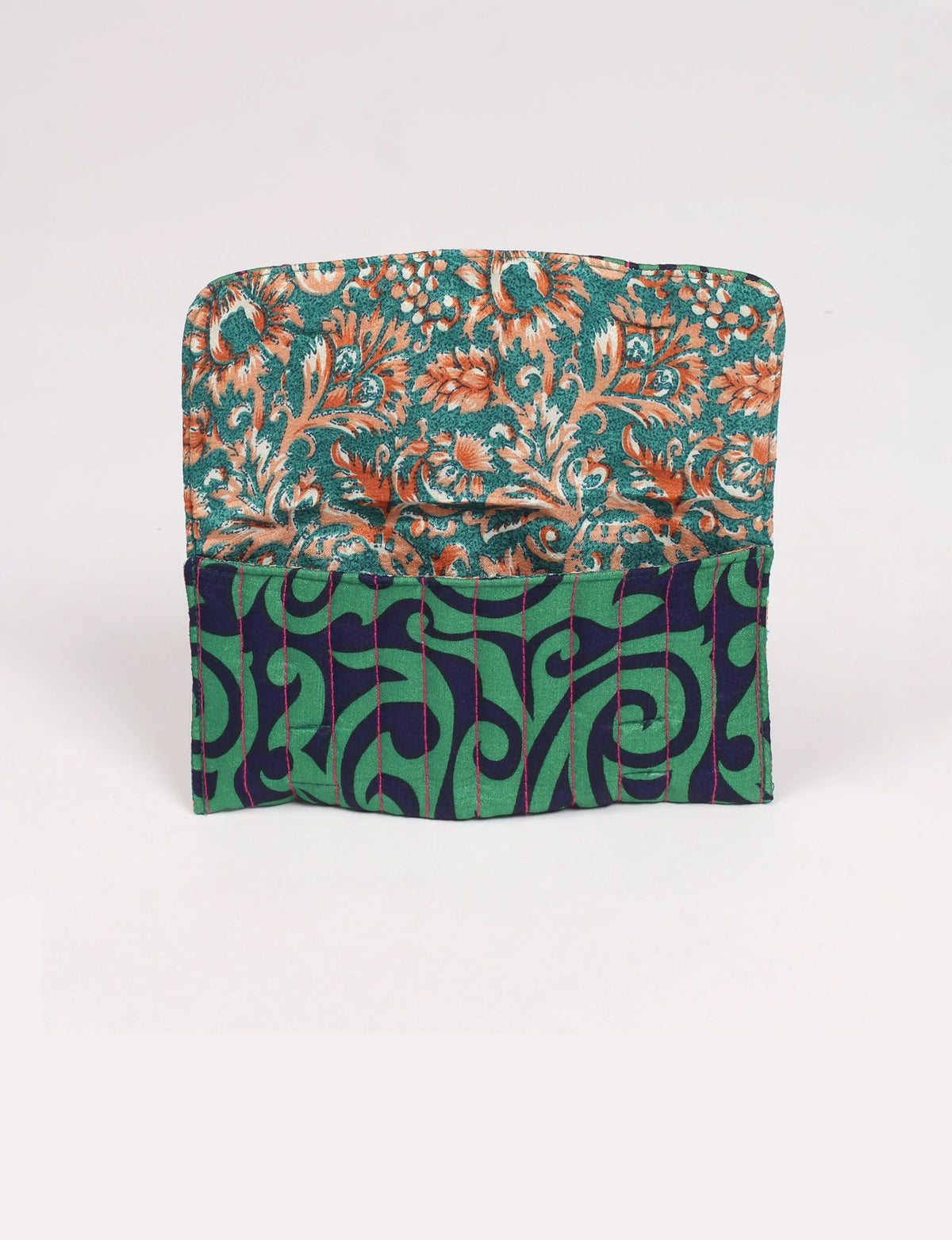 Estuche acolchado para gafas de sol - Verde abstracto