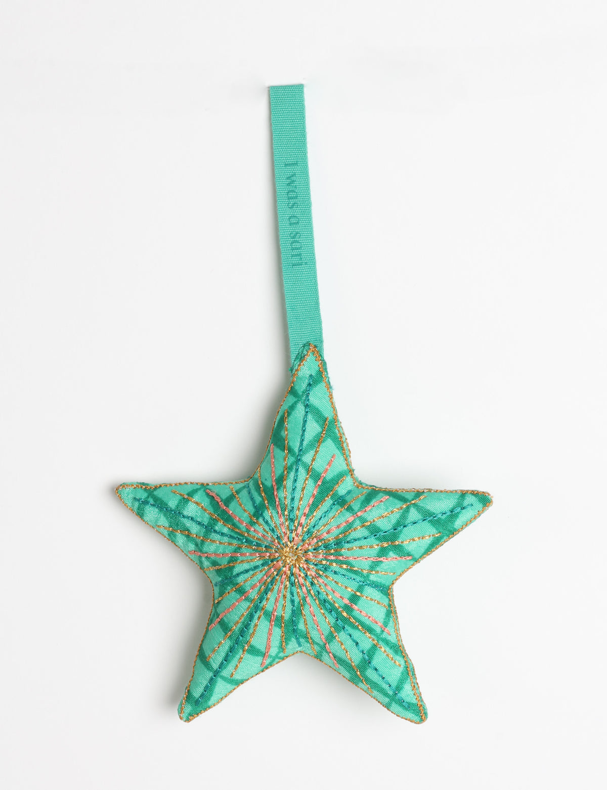 Timeless star ornament - Green Abstract