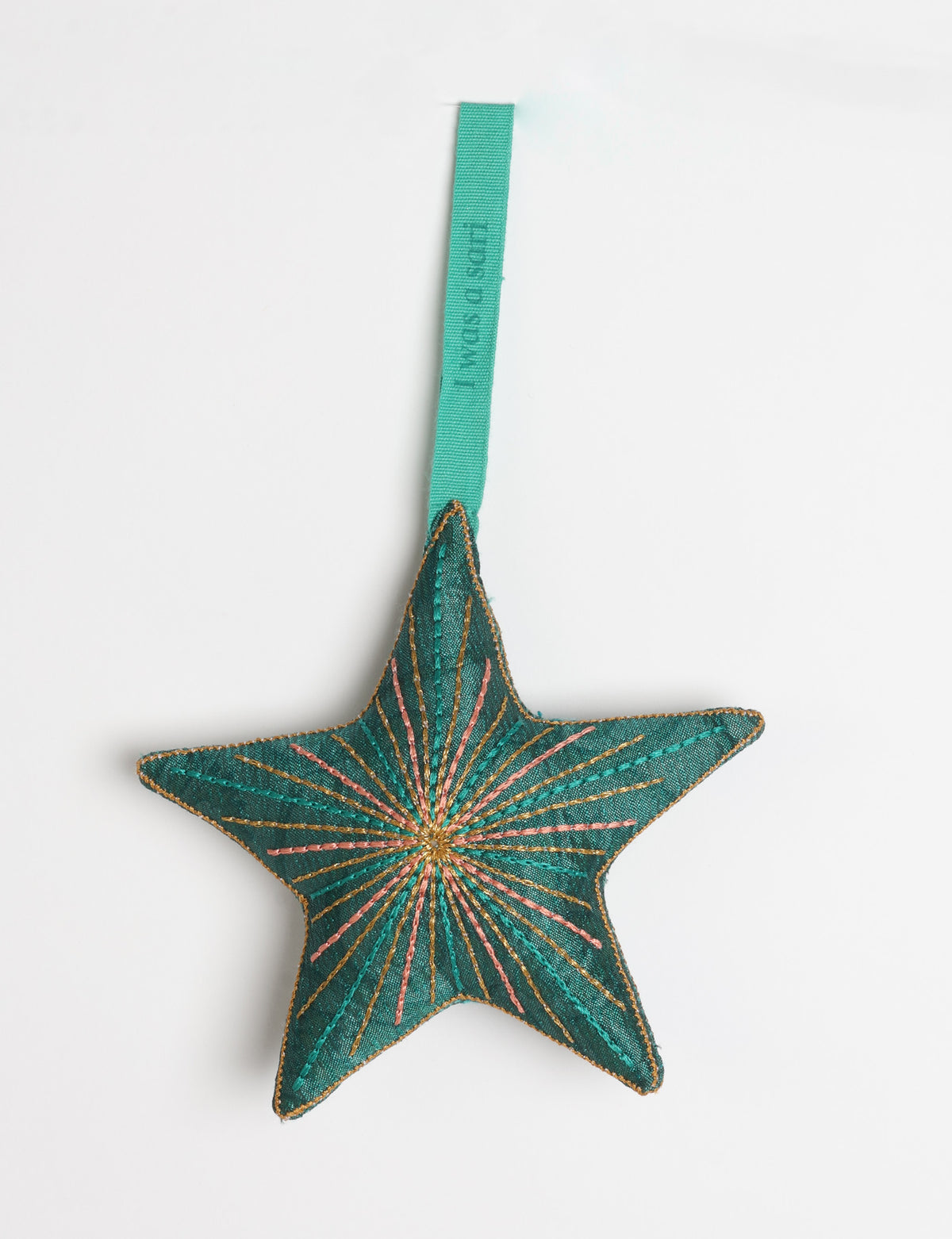 Timeless star ornament - Green Abstract