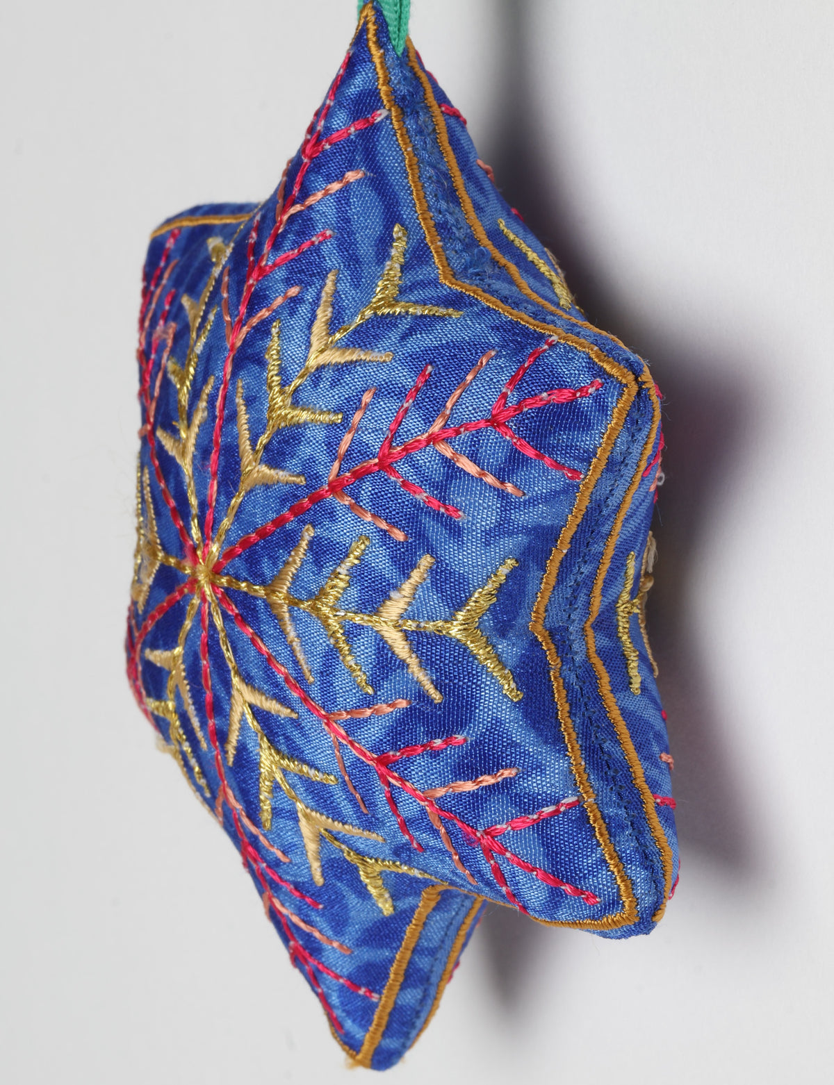Timeless Snowflake Ornament - Blue Abstract