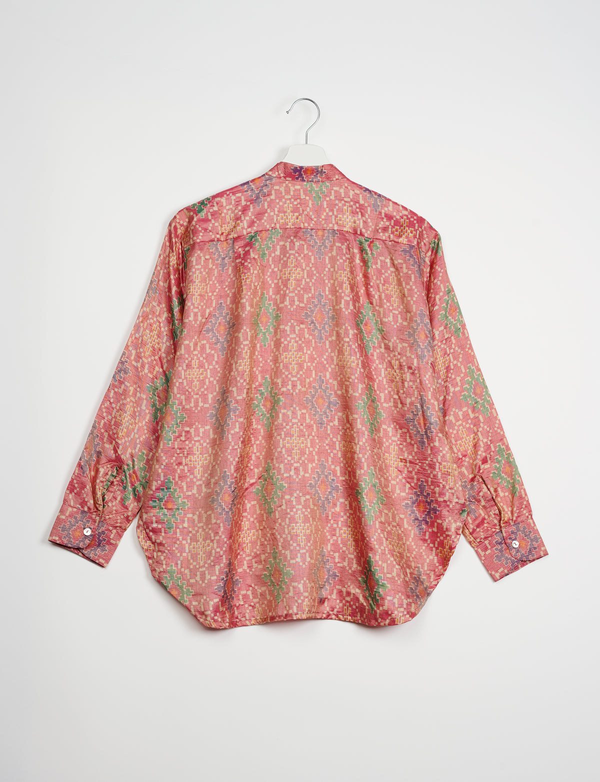 Camisa de longline - Rosa indio étnico