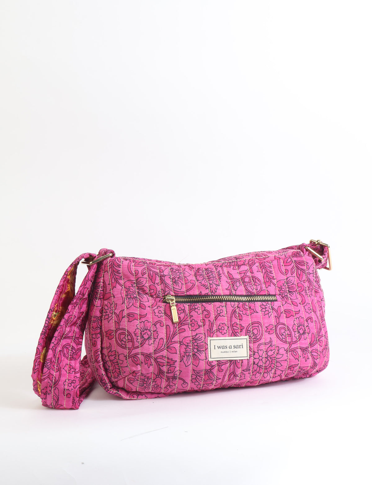 Quilted sling bag - Pink Floral