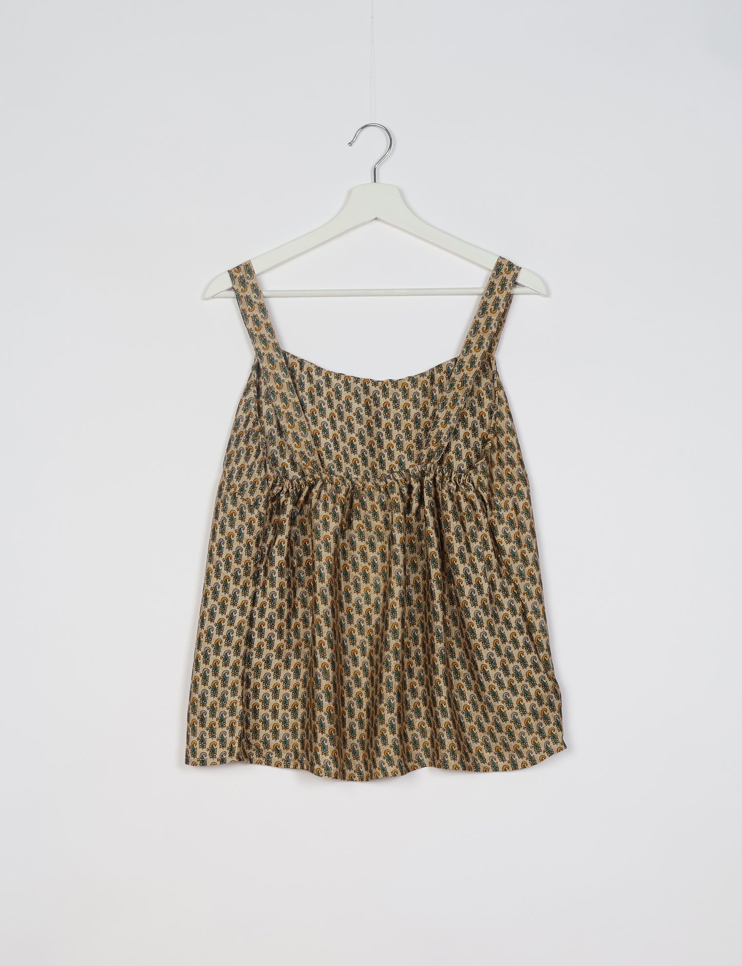 Strap Top - Beige Micro Design