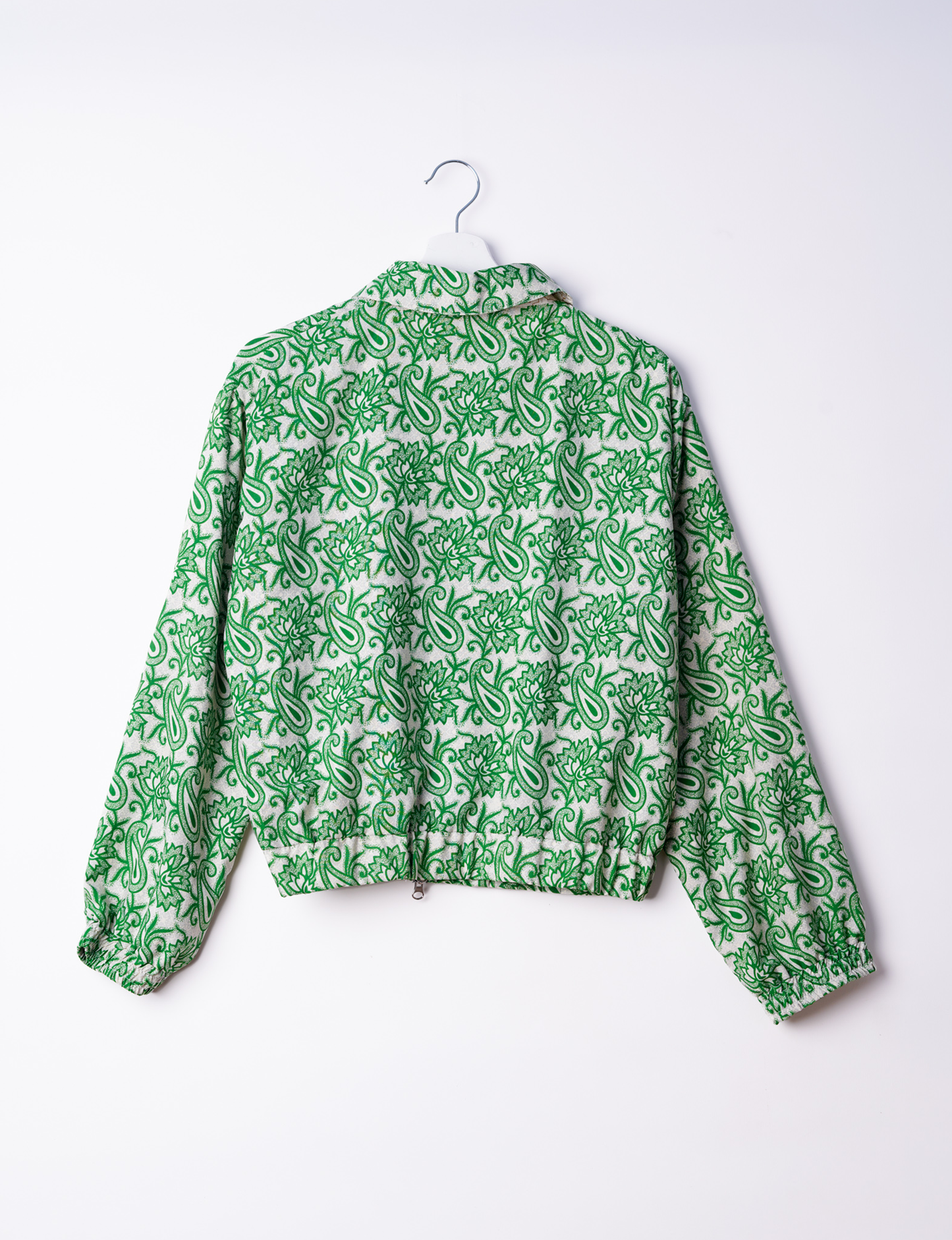 Bomber Jacket - Green Leaves