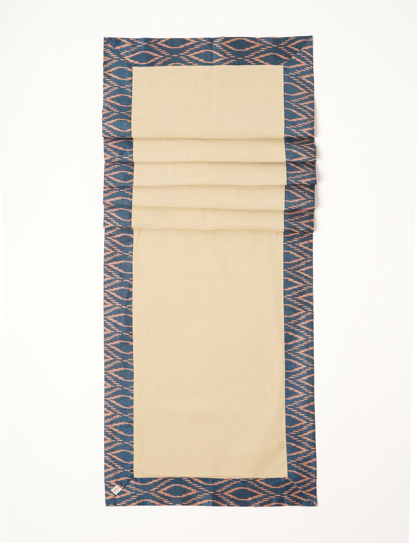 Crafted with care, our 160x40 cm reversible table runner is a blend of 100% cotton canvas and upcycled sari fabric. Ethical, green, and designed for sustainability, this piece adds a unique touch to your dining setup, sparking conversations about eco-friendly living.