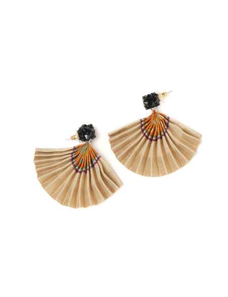 Pleated earrings 149