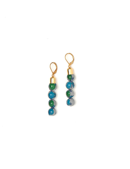 Beaded dangler earrings
