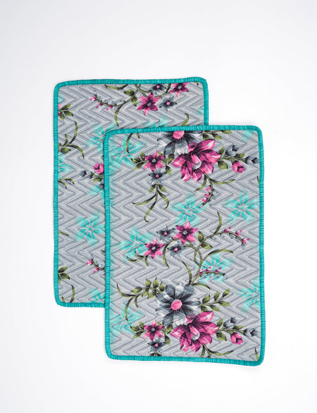 Quilted rectangular placement set of 2