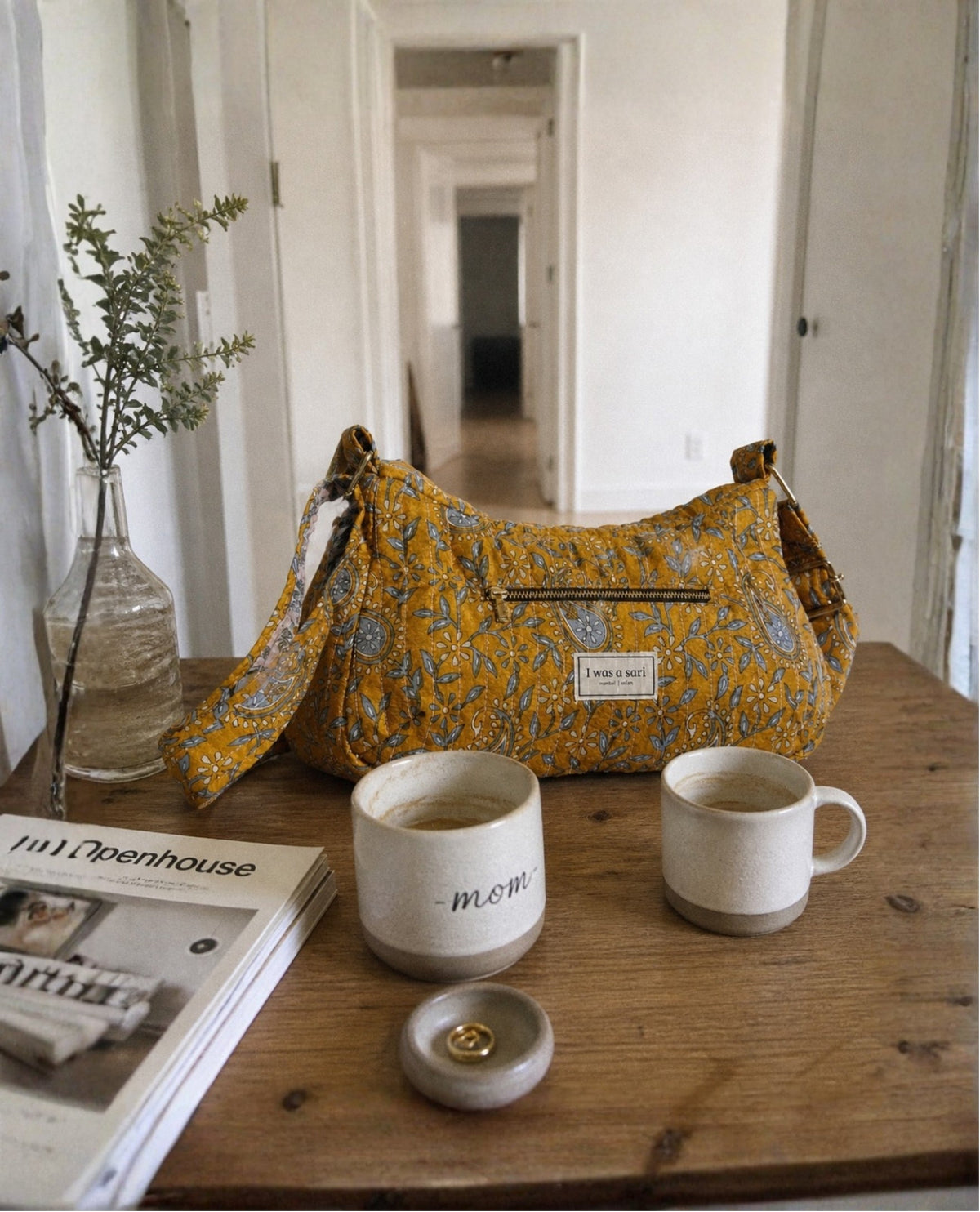 Quilted sling bag