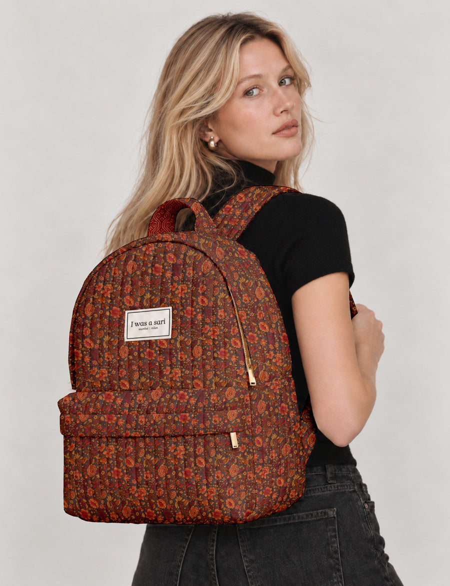 Quilted backpack