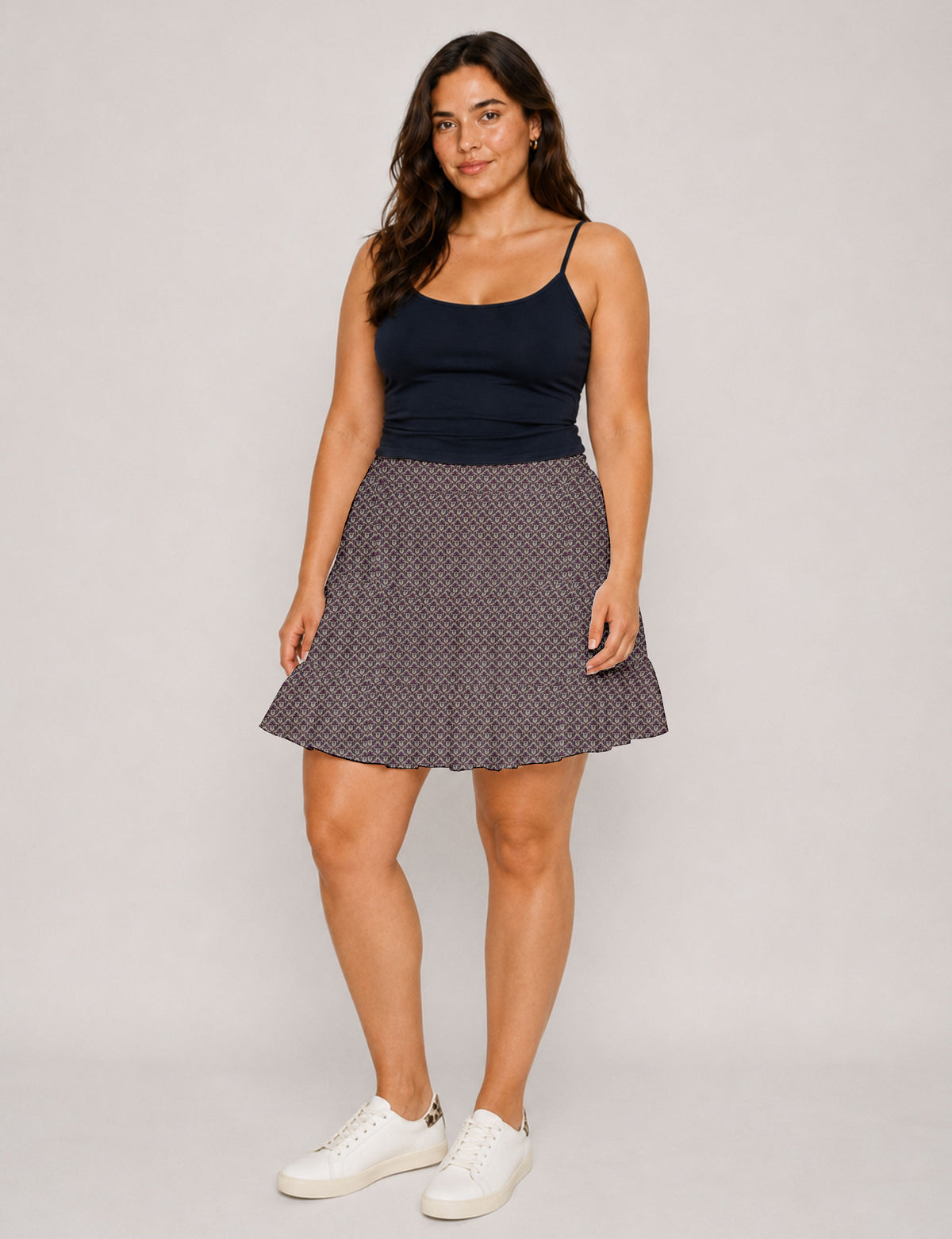Short tiered skirt -