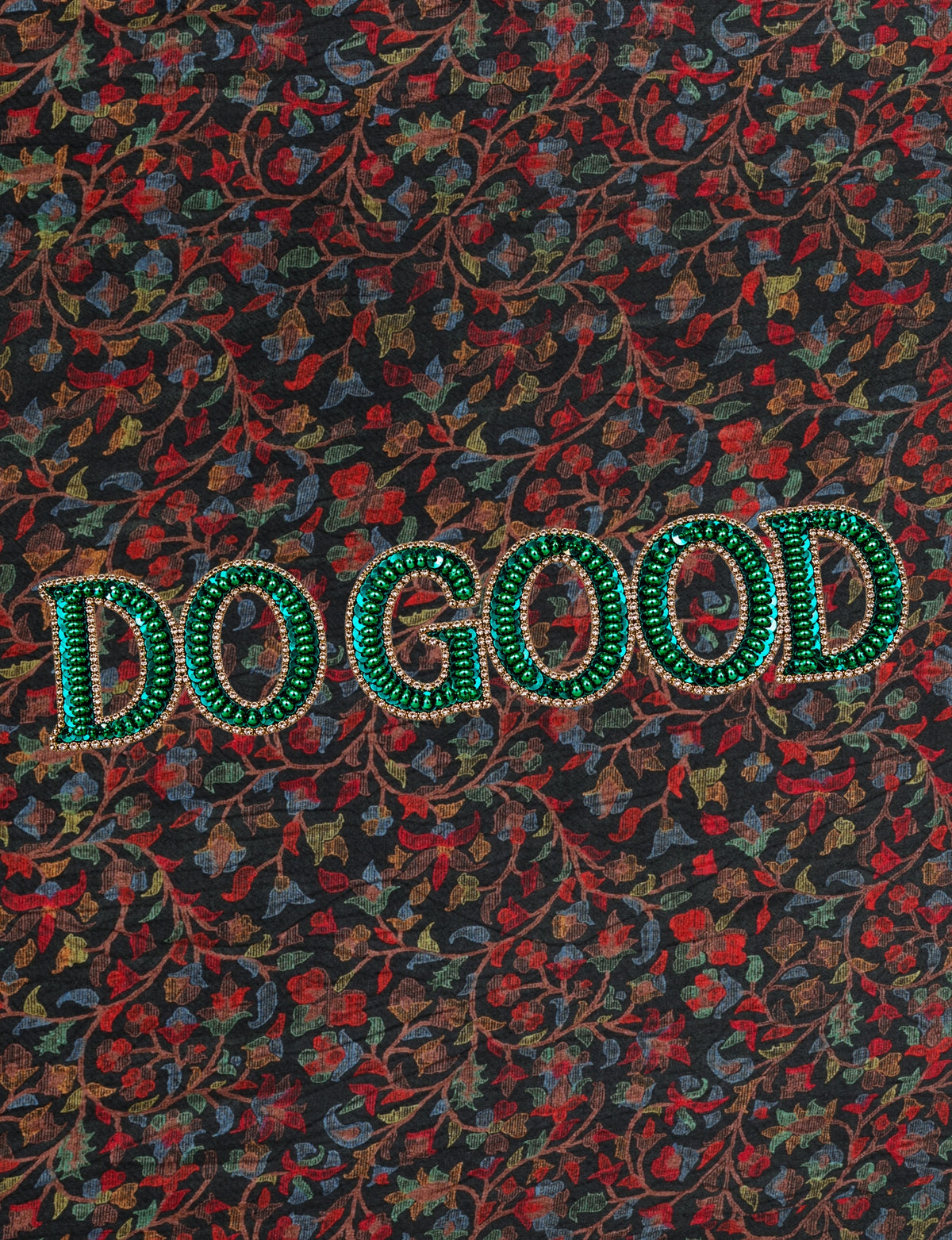 Structured DO GOOD work tote bag featuring embroidered appliqué lettering on the front, double padded shoulder handles and an internal zippered pocket.