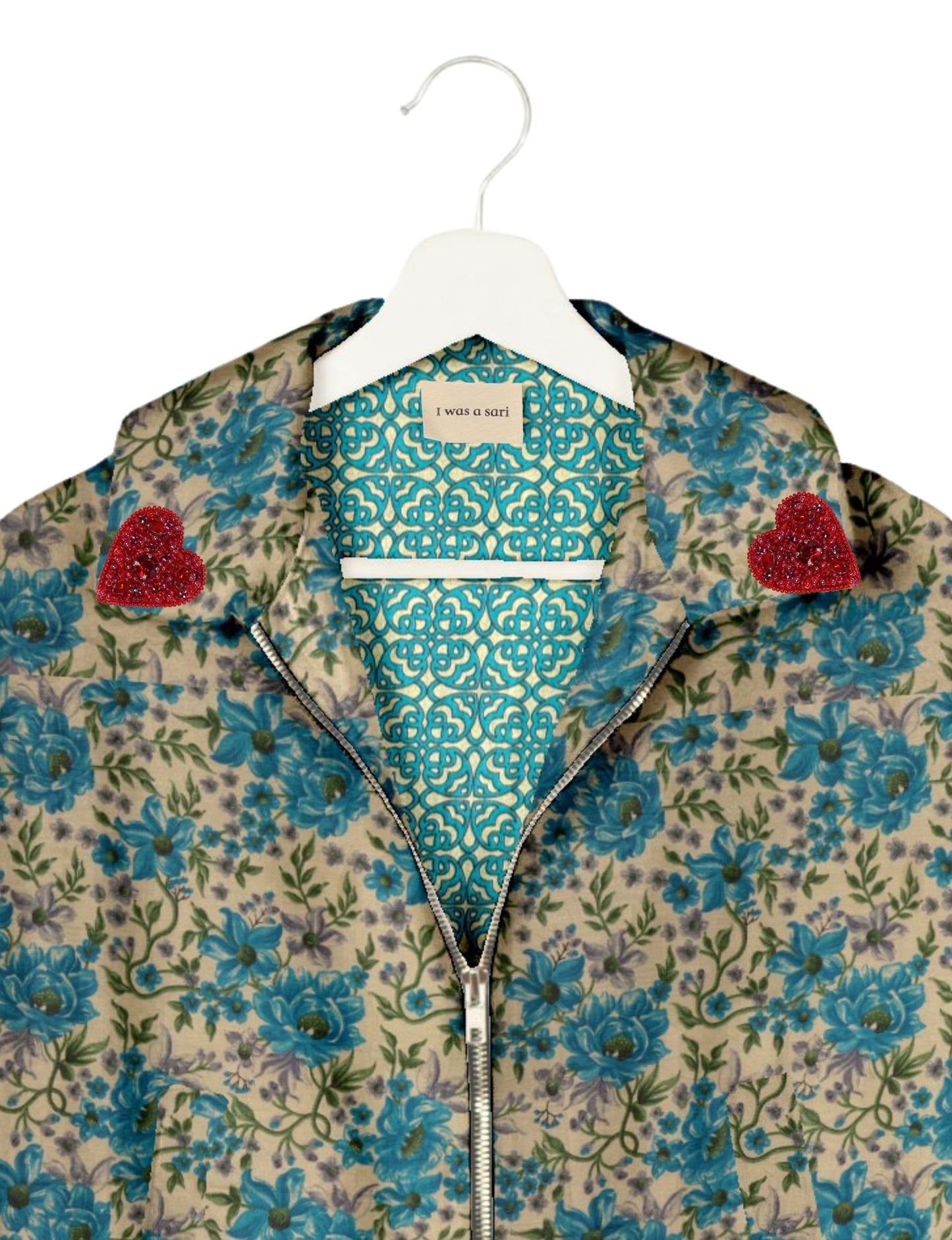 Make a bold statement with our Heart Drop Earrings, a symbol of conscious luxury and ethical fashion. Handcrafted using the intricate Aari embroidery technique, these earrings are made from upcycled sari fabric, embracing slow fashion and zero waste clothing. Elevate your look with sustainable apparel that supports fair trade fashion while reducing textile waste. Choose eco-friendly fashion that speaks of love, artistry, and responsibility.