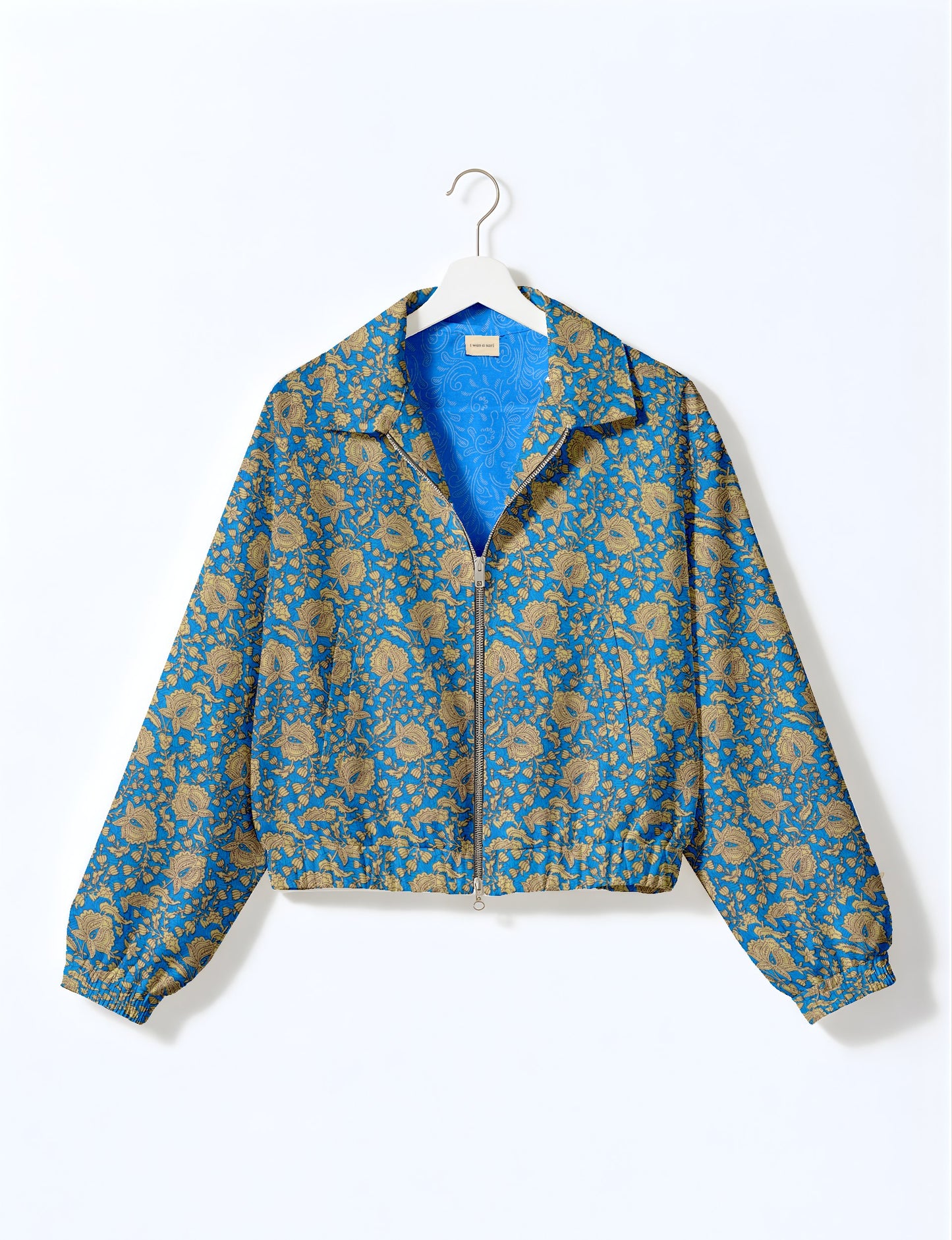 Bomber Jacket - Blue Floral
