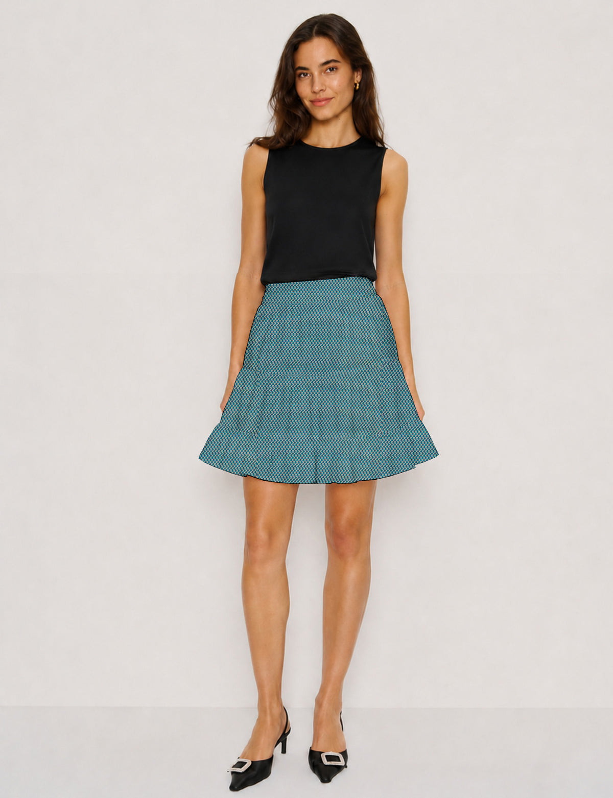 Short tiered skirt -