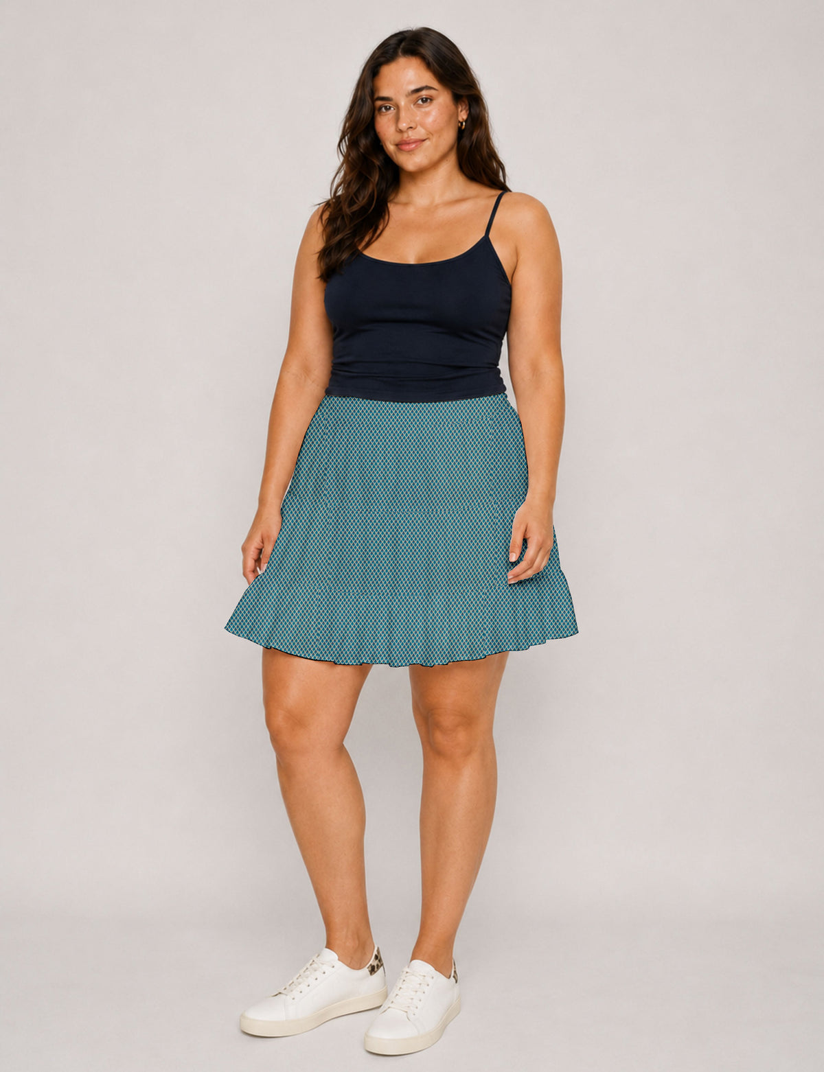 Short tiered skirt -