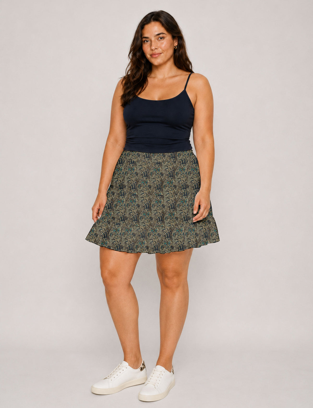 Short tiered skirt -