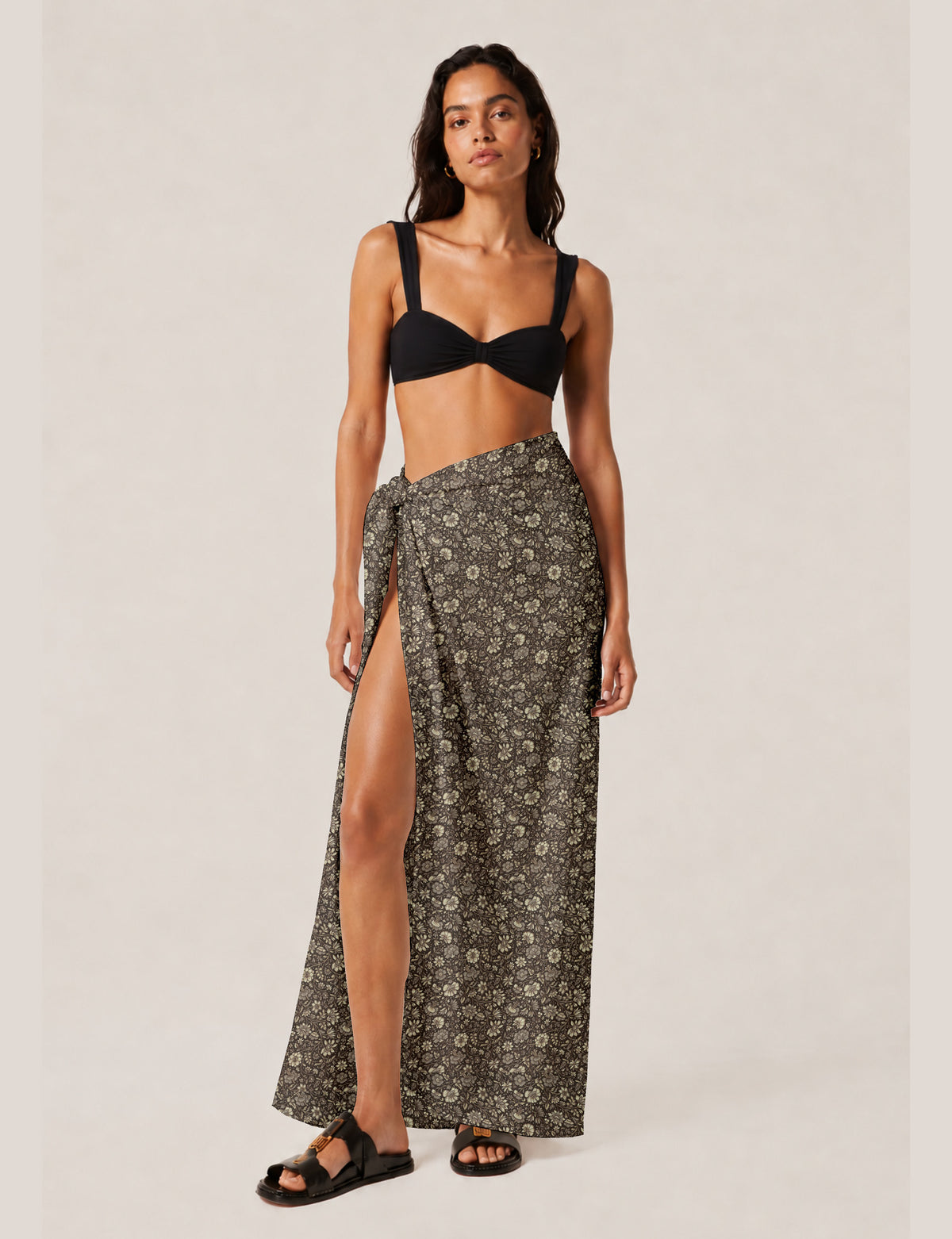 Pareo - Brown Floral