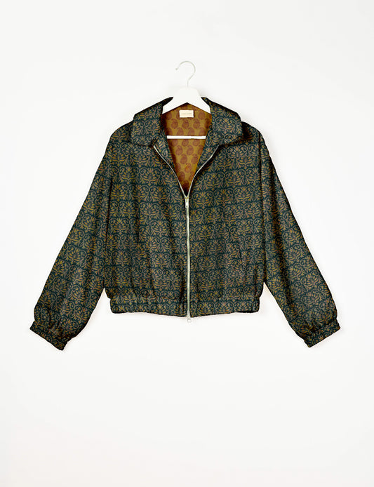 Blouson aviateur - Vert tropical