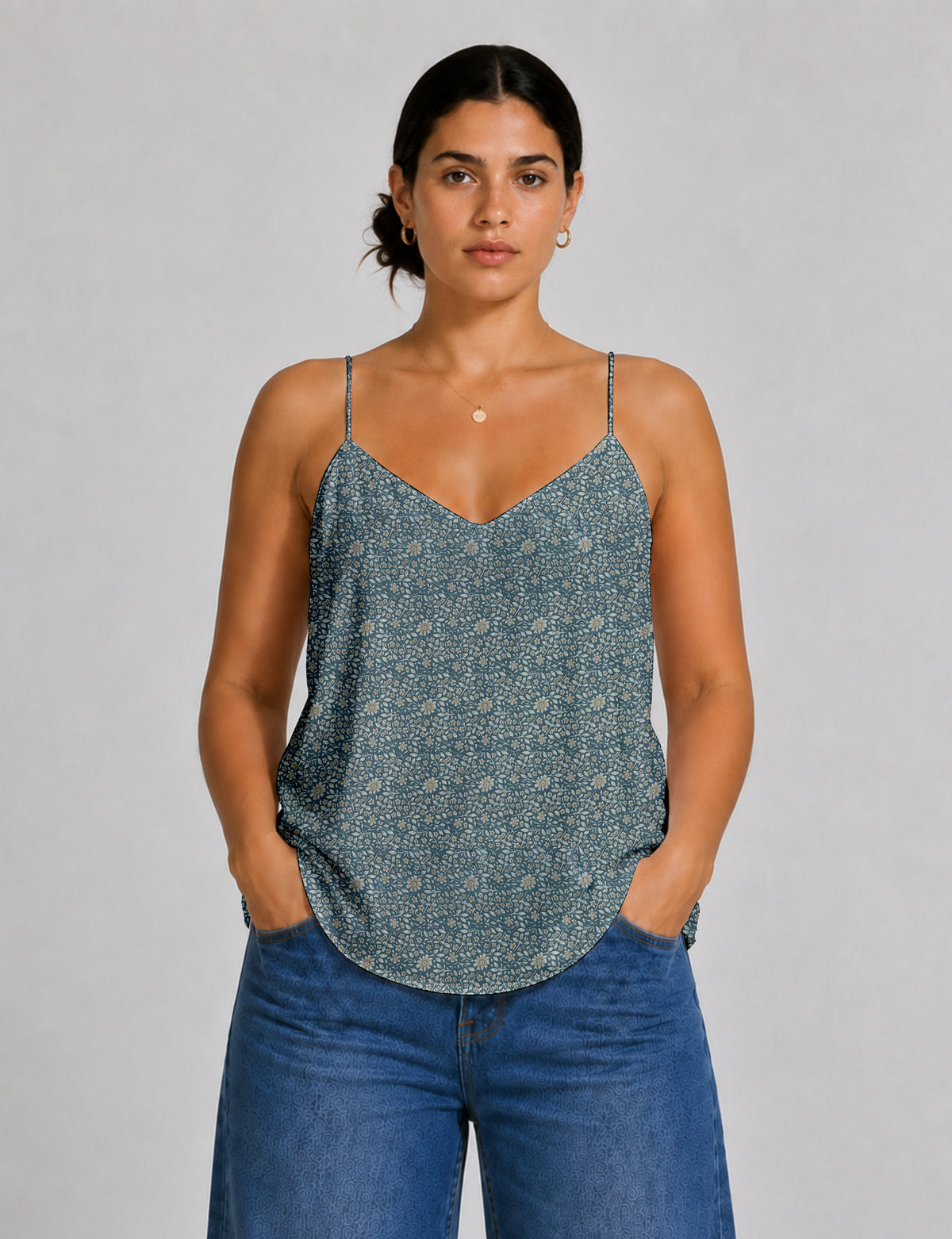Slip top - Grey Tropical