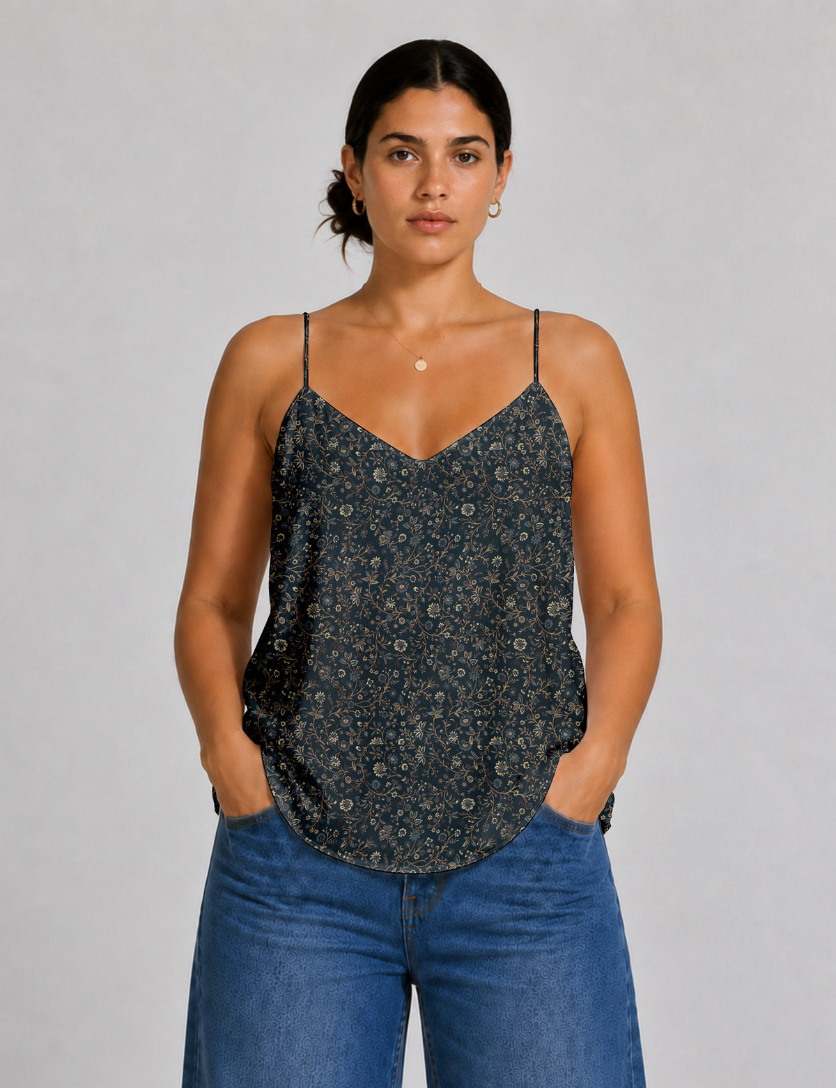 Slip top - Grey Tropical