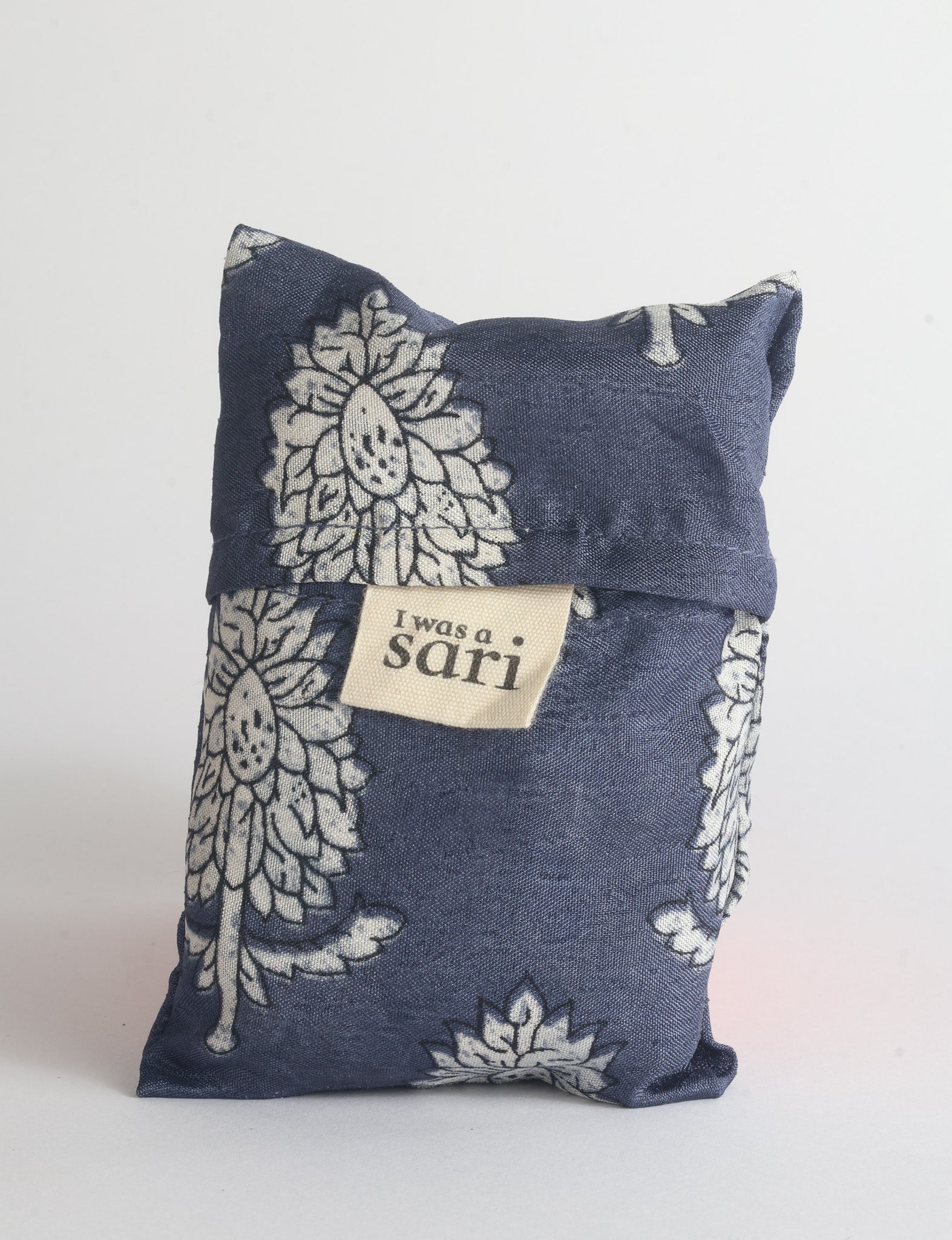 Reusable Bag - Blue Tropical – I was a Sari