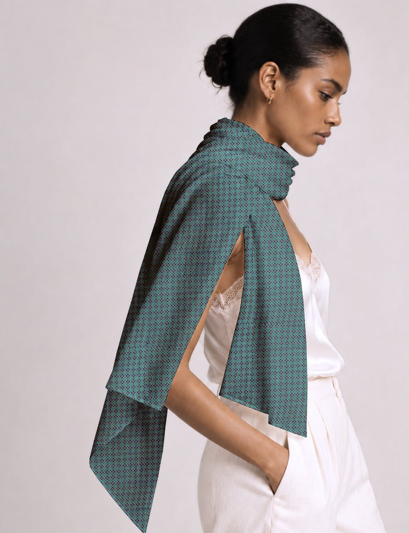 Wrap yourself in style with our printed rectangular stole, designed for neck, shoulders, or waist. Ethically crafted and embracing sustainability, this versatile accessory is a perfect addition to your wardrobe. Experience the beauty of eco-friendly fashion with our conscious clothing collection.